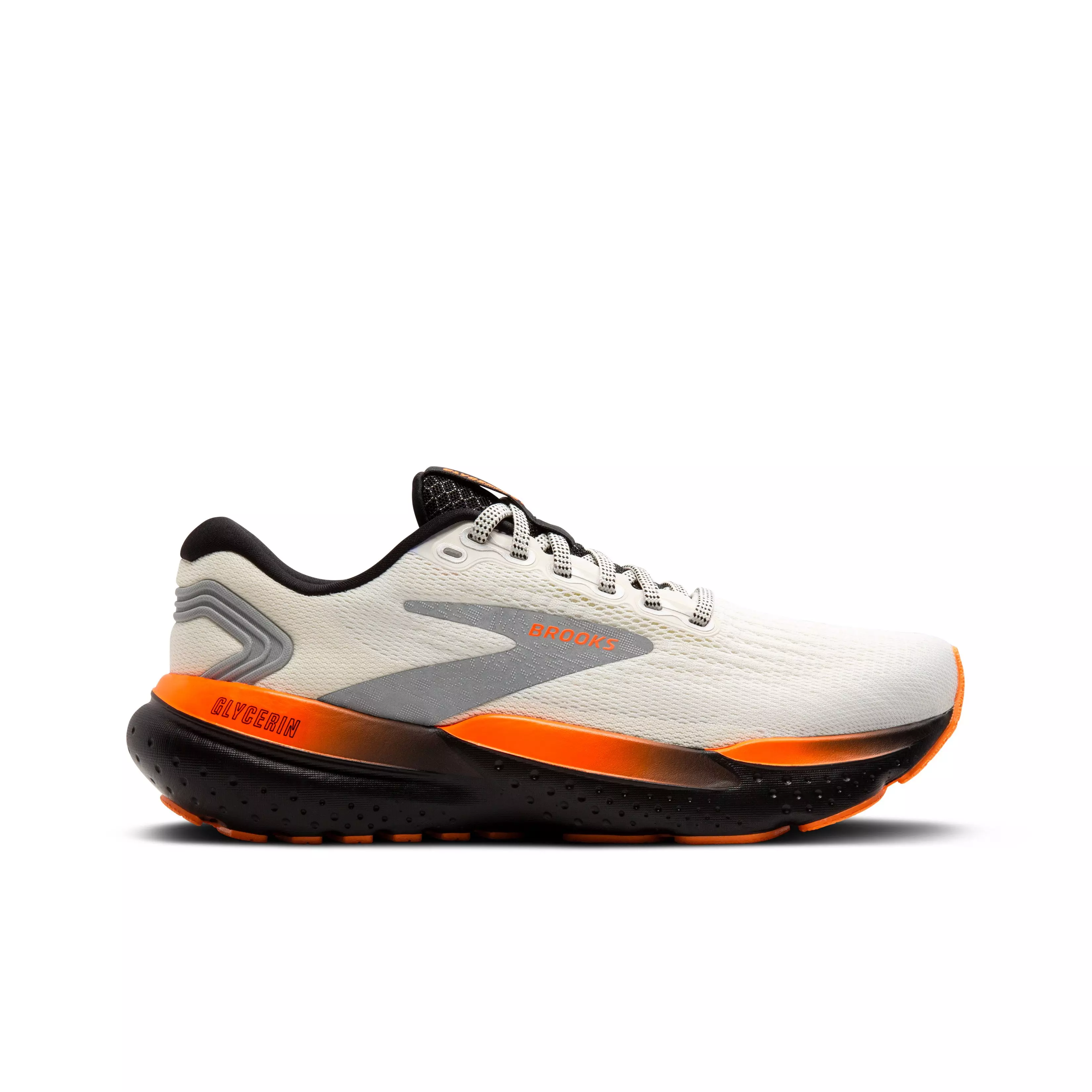 Brooks Glycerin 21 "Ecru/Orange/Black" Men's Running Shoe - ECRU/ORANGE/BLACK