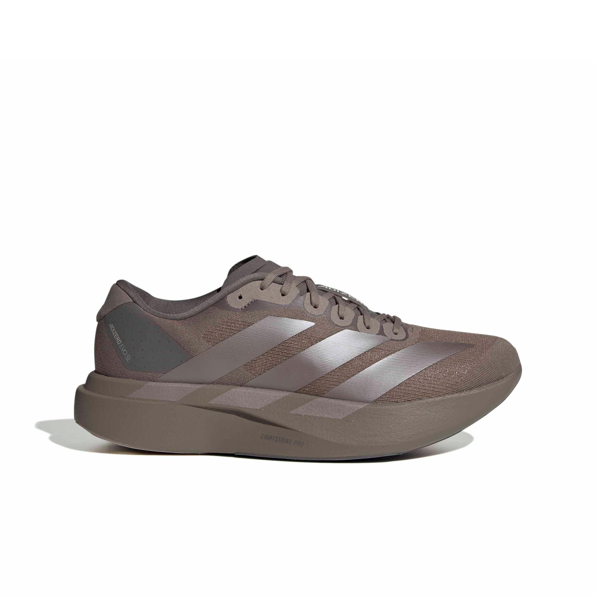 adidas Adizero EVO SL "Charcoal/Coffee Metallic/Aurora Black" Men's Running Shoe - CHARCOAL/COFFEE/BLACK Thumbnail View 1