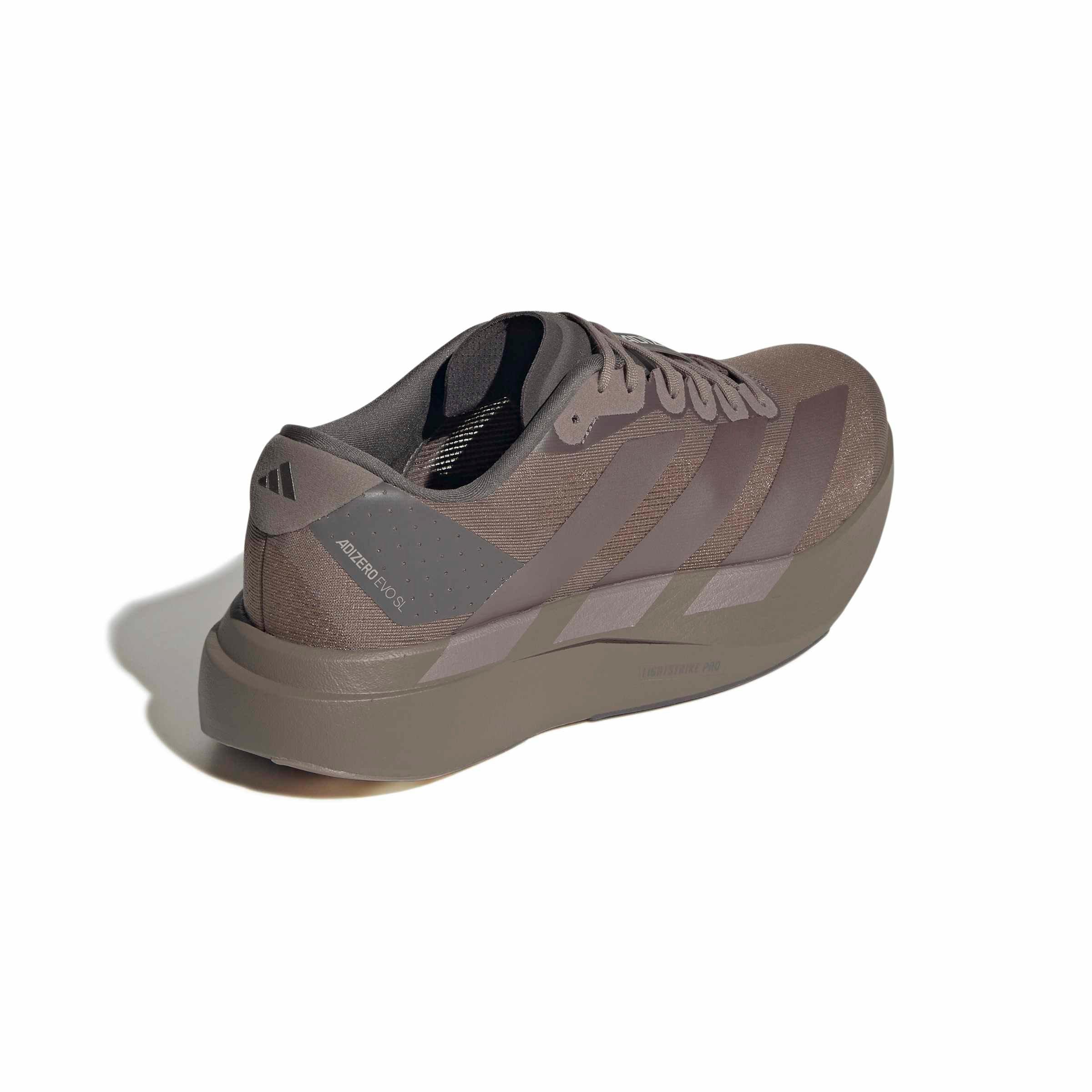 adidas Adizero EVO SL "Charcoal/Coffee Metallic/Aurora Black" Men's Running Shoe - CHARCOAL/COFFEE/BLACK Thumbnail View 4