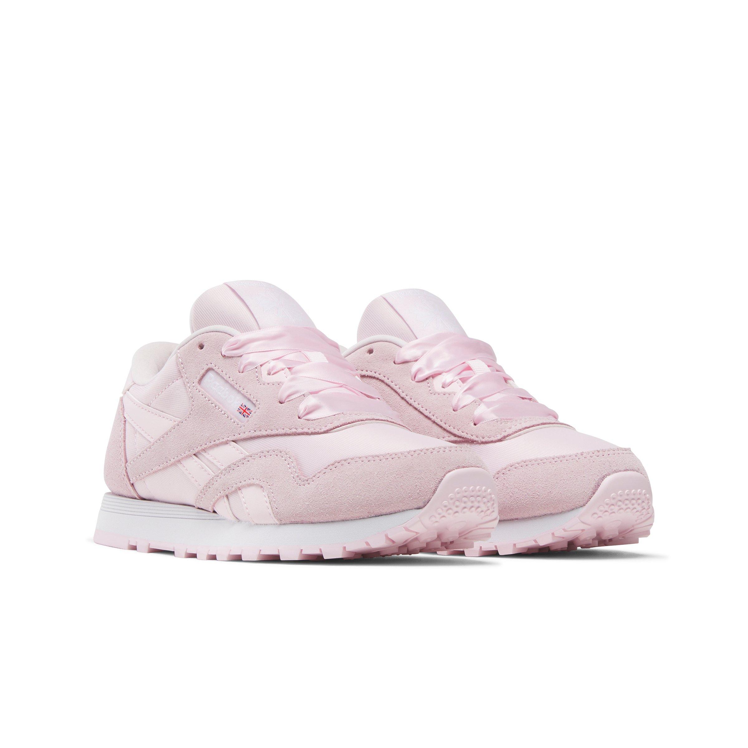 Reebok CL Nylon Grade School Girls' "Light Pink" Shoe