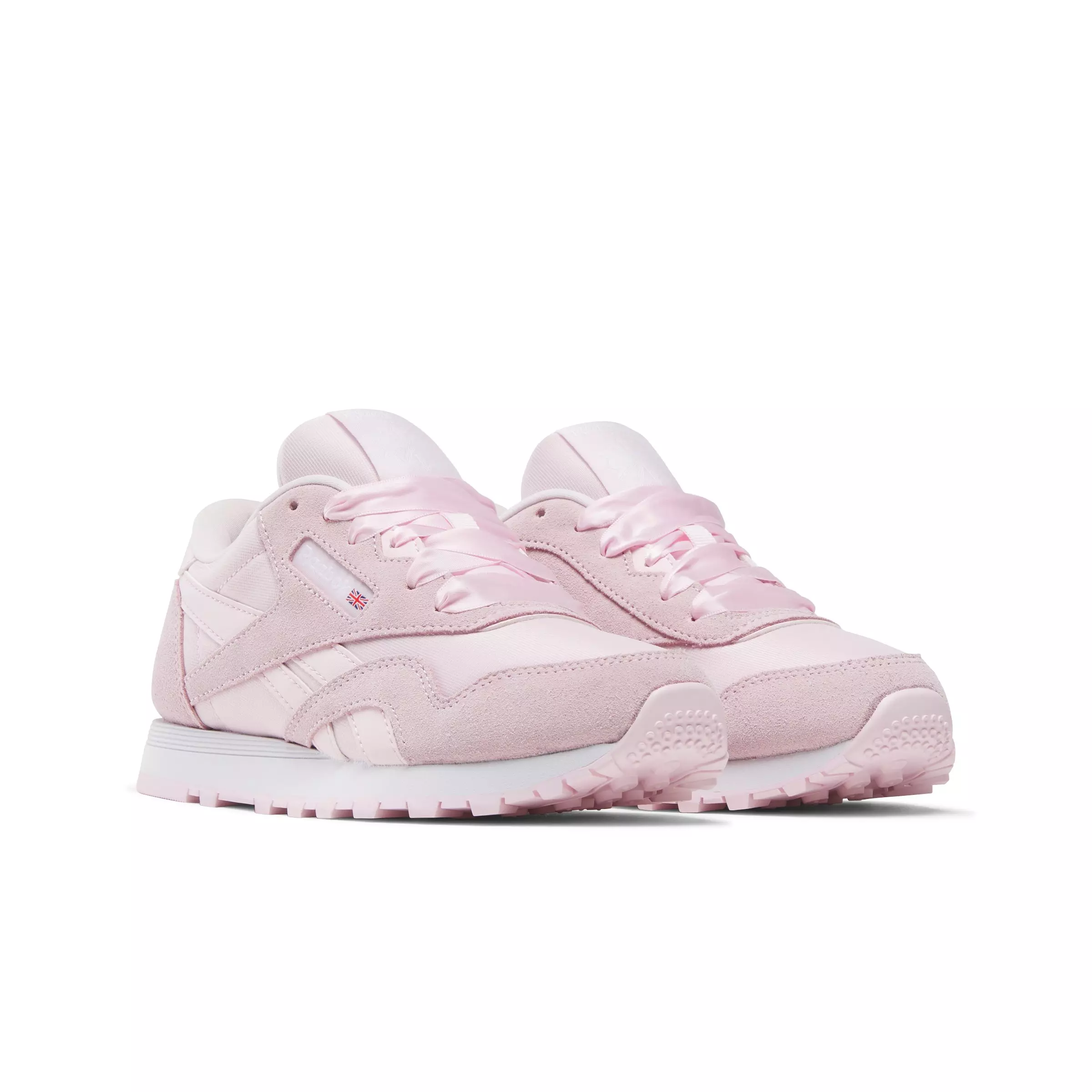 Reebok CL Nylon "Light Pink" Grade School Girls' Shoe - LT PINK