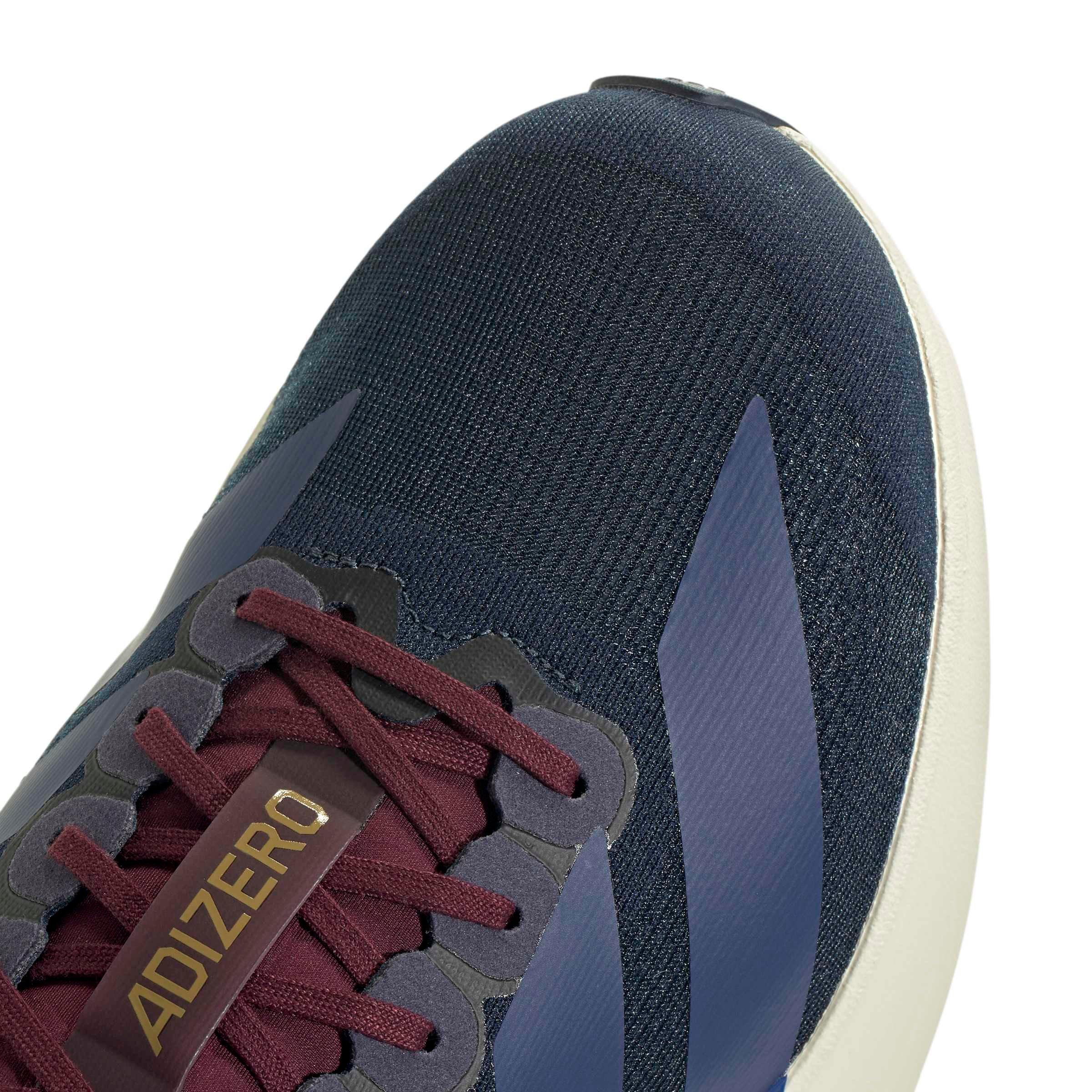 adidas Adizero EVO SL "Collegiate Navy/Muted Purple/Maroon" Men's Running Shoe - NAVY/PURPLE/MAROON Thumbnail View 7
