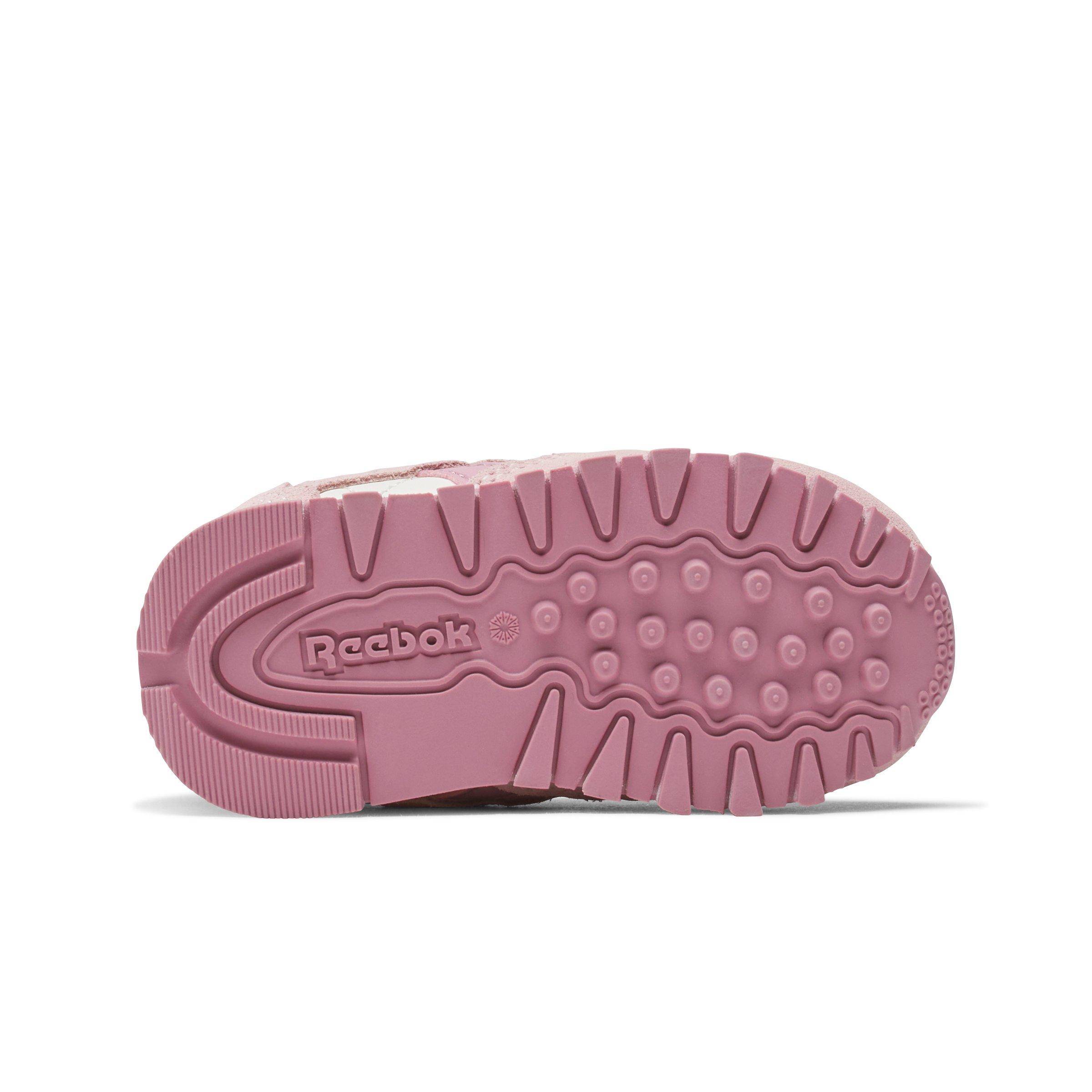 Reebok Classic Leather Infant Girls' "Pink/Pink/White" Shoe