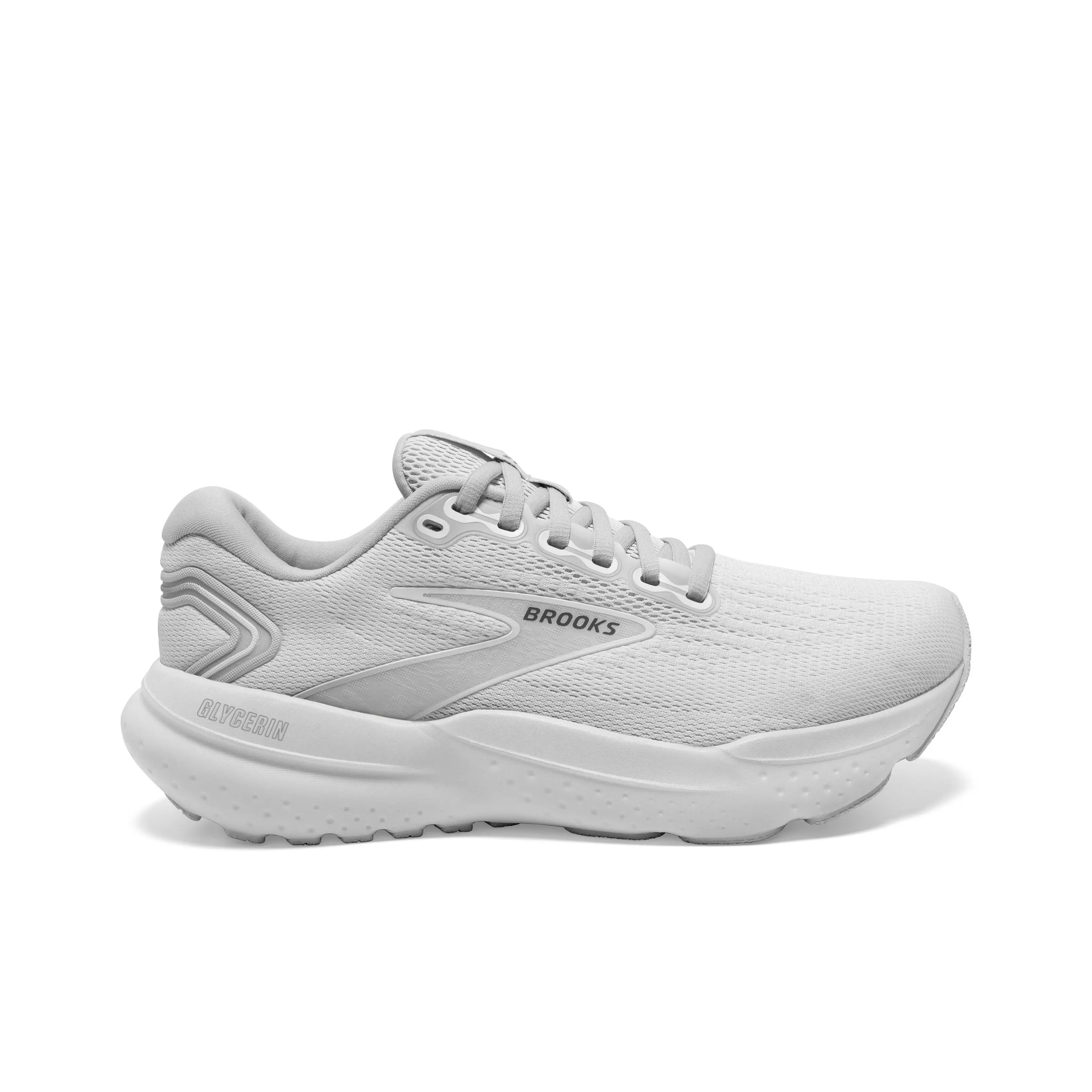 Brooks Glycerin 21 "White/White/Grey" Men's Running Shoe - WHITE/WHITE/GREY