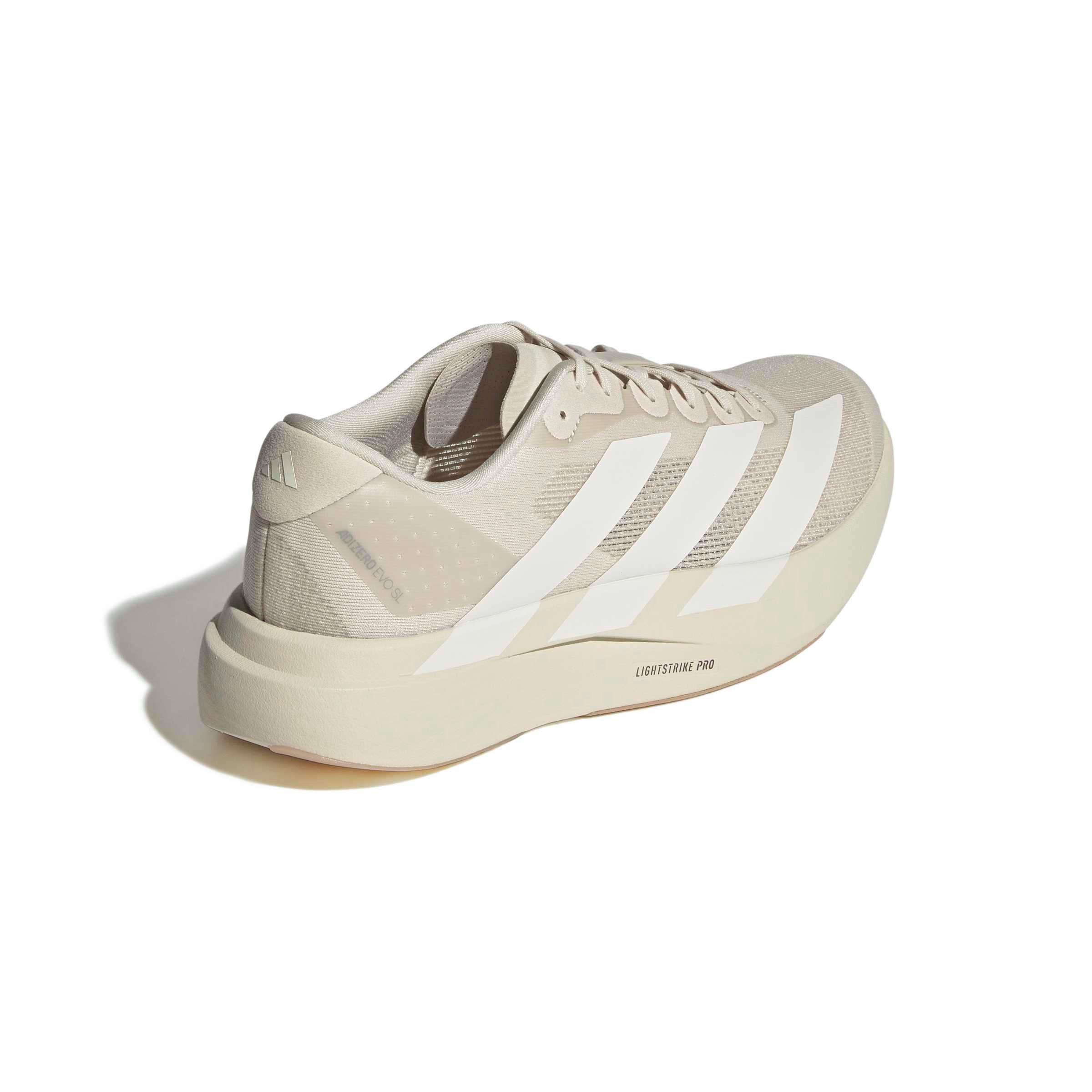 adidas Adizero EVO SL "Alumina/Off White/Warm Sandstone" Men's Running Shoe - ALUMINA/OFF WHITE/SANDSTONE Thumbnail View 4