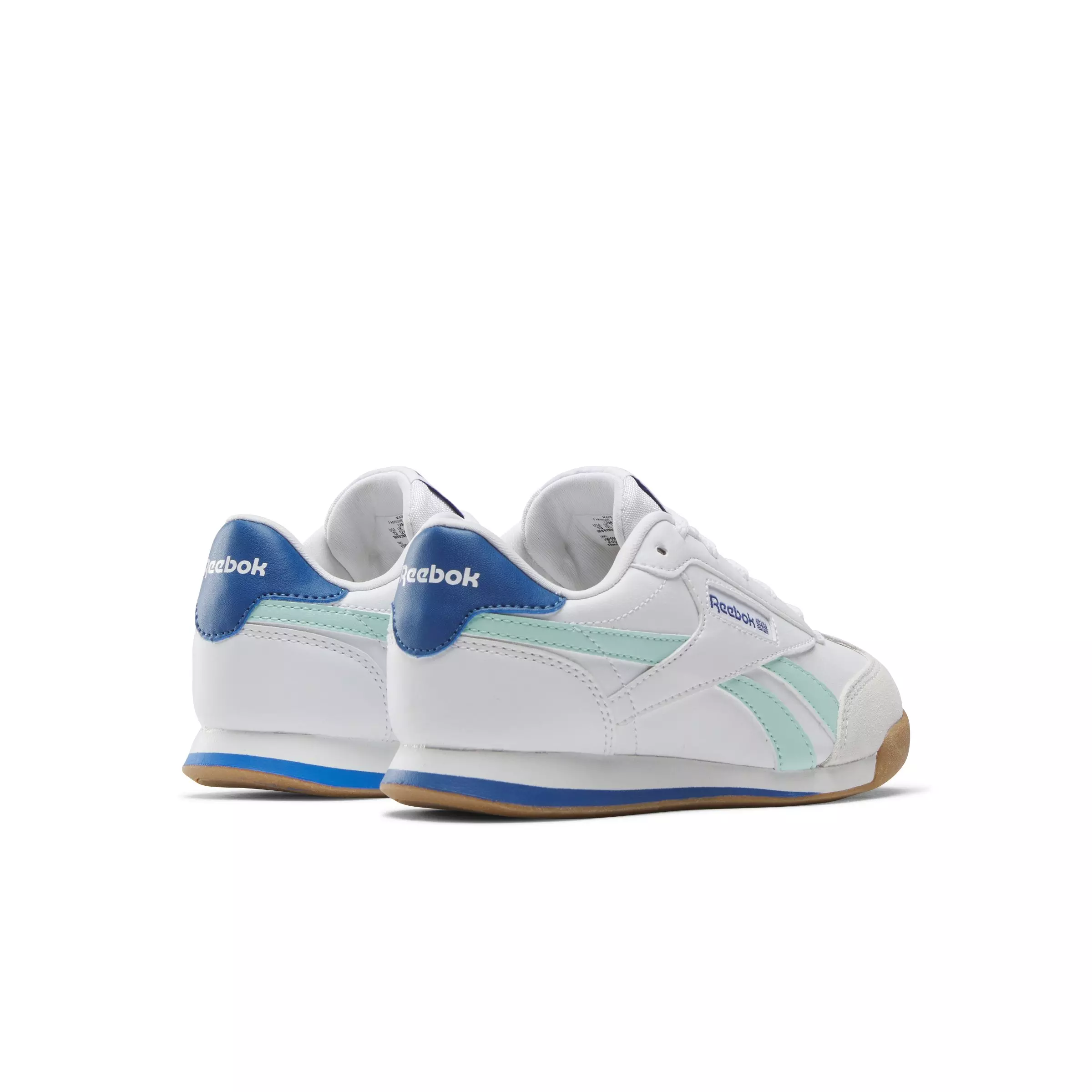 Reebok Campio XT "White/Glitch Aqua/Twilight Blue/Barely Grey" Preschool Girls' Shoe - WHITE/AQUA/BLUE/GREY