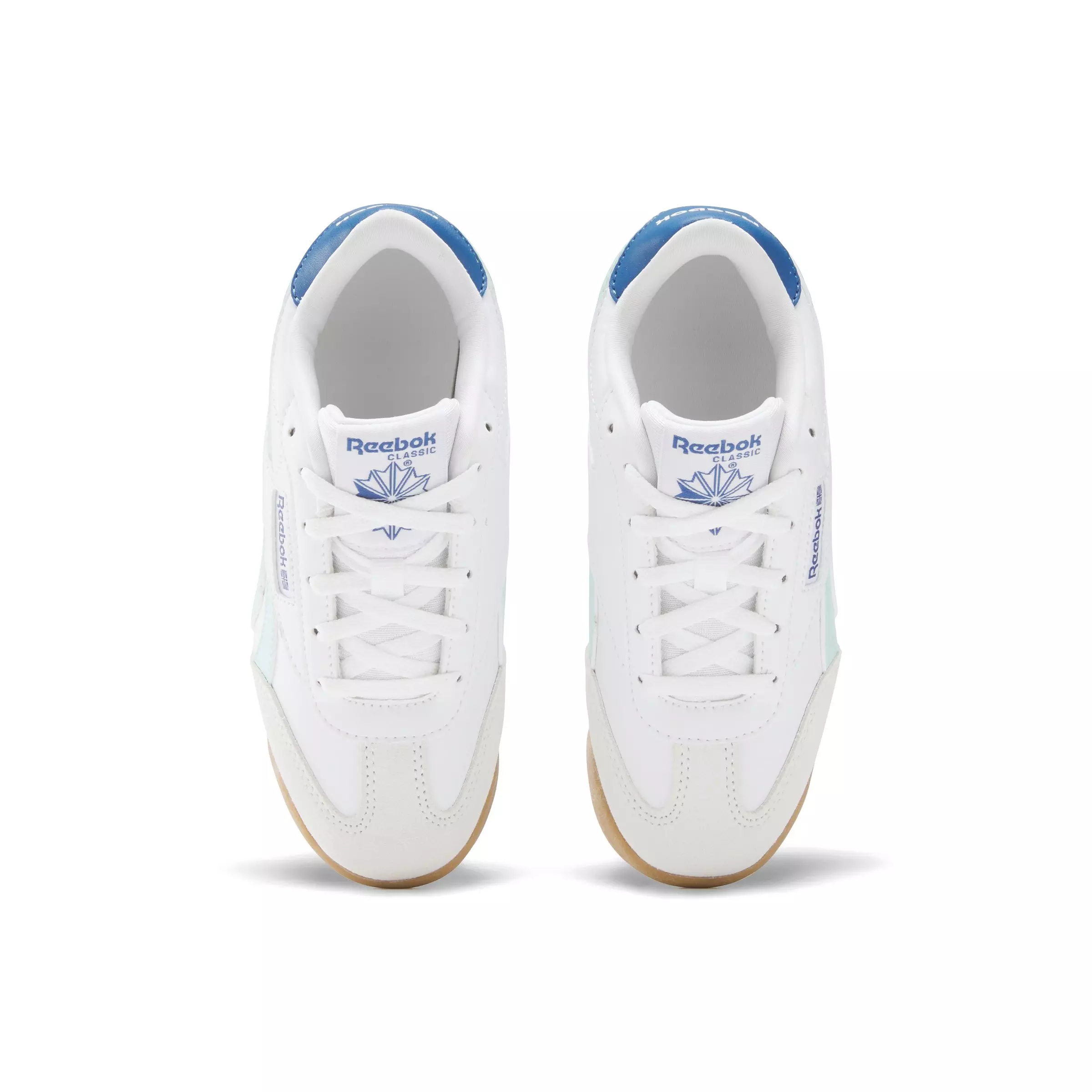 Reebok Campio XT "White/Glitch Aqua/Twilight Blue/Barely Grey" Preschool Girls' Shoe - WHITE/AQUA/BLUE/GREY