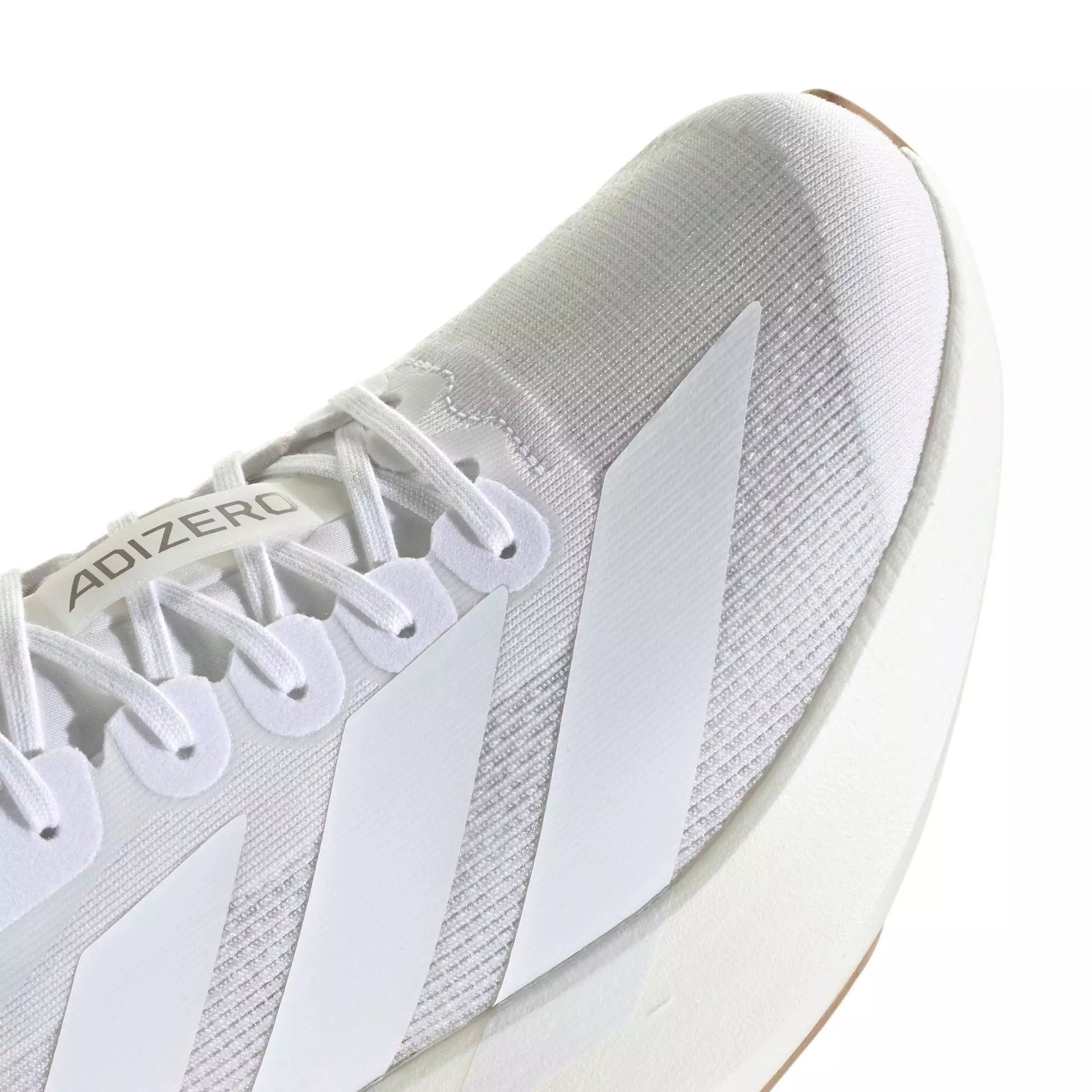adidas Adizero EVO SL "Ftwr White/Ftwr White/Warm Sandstone" Men's Running Shoe - WHITE/WHITE/SANDSTONE