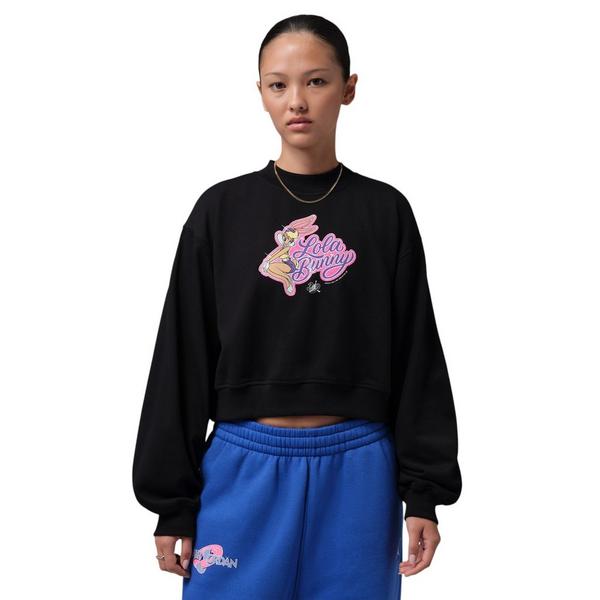 Jordan Brooklyn Lola Bunny "Space Jam" Crew-Neck Sweatshirt - BLACK