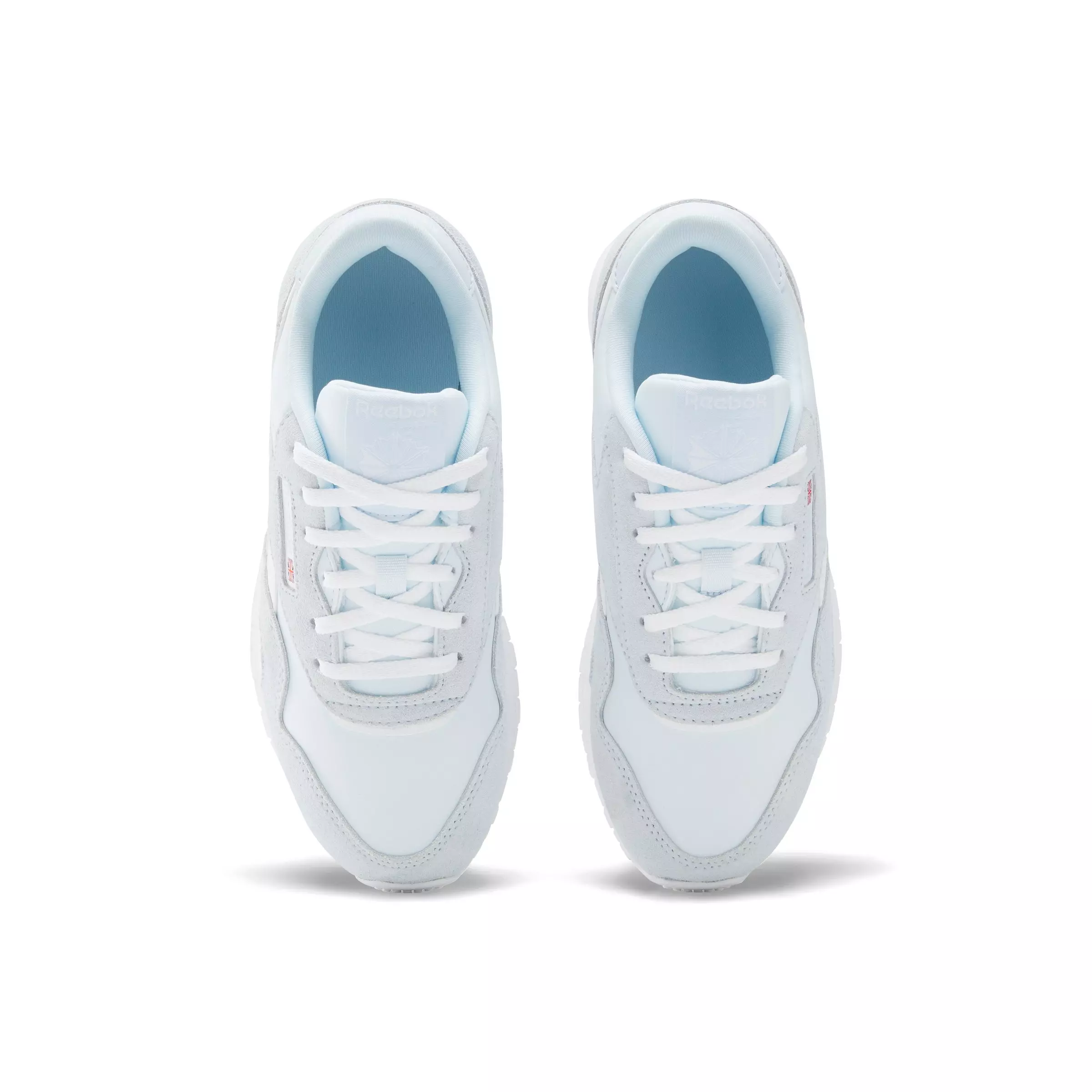 Reebok CL Nylon "Light Blue/Grey/White" Grade School Girls' Shoe - LT BLUE/GREY/WHITE