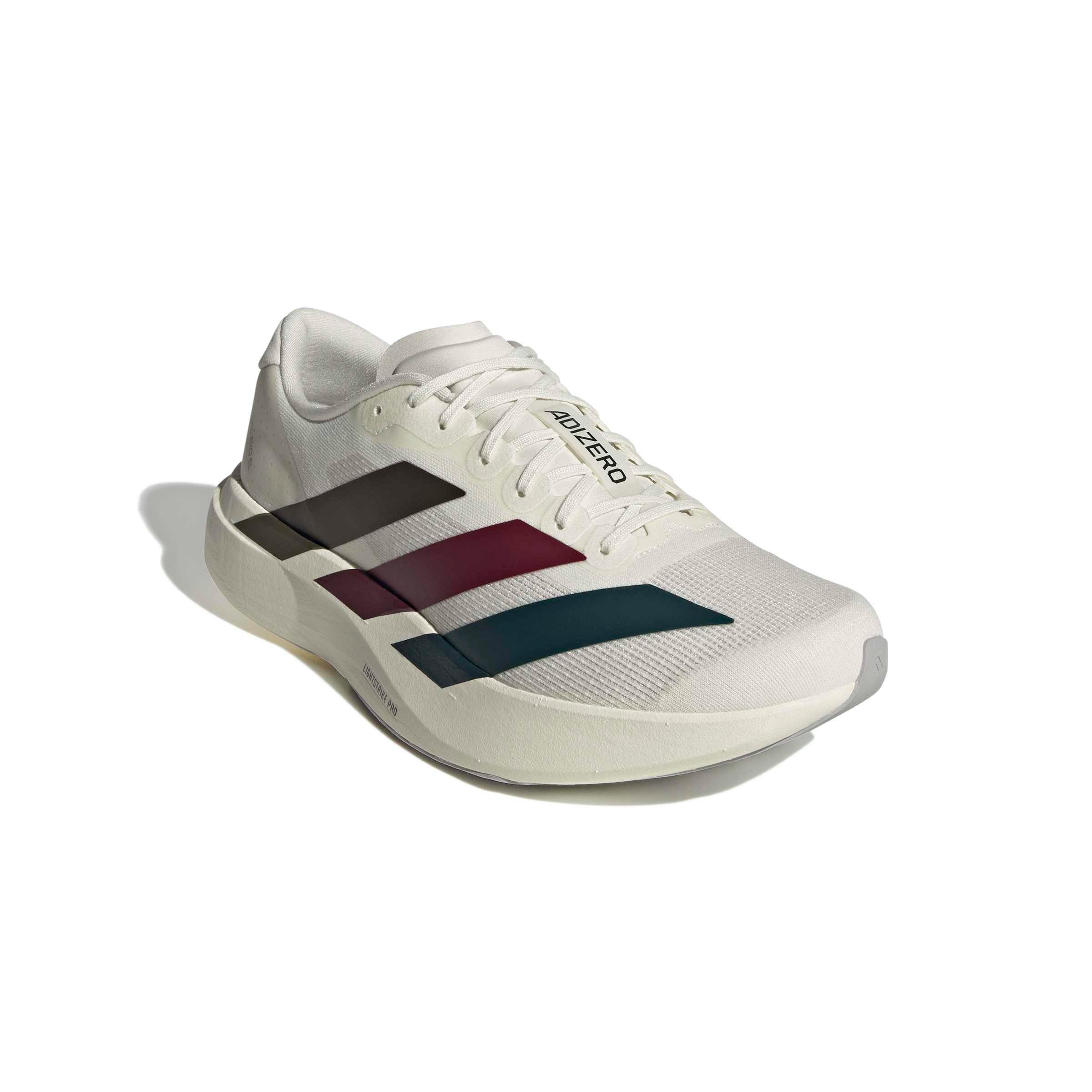 adidas Adizero EVO SL "Grey Two/Shadow Olive/Maroon" Men's Running Shoe - GREY/OLIVE/MAROON Thumbnail View 3