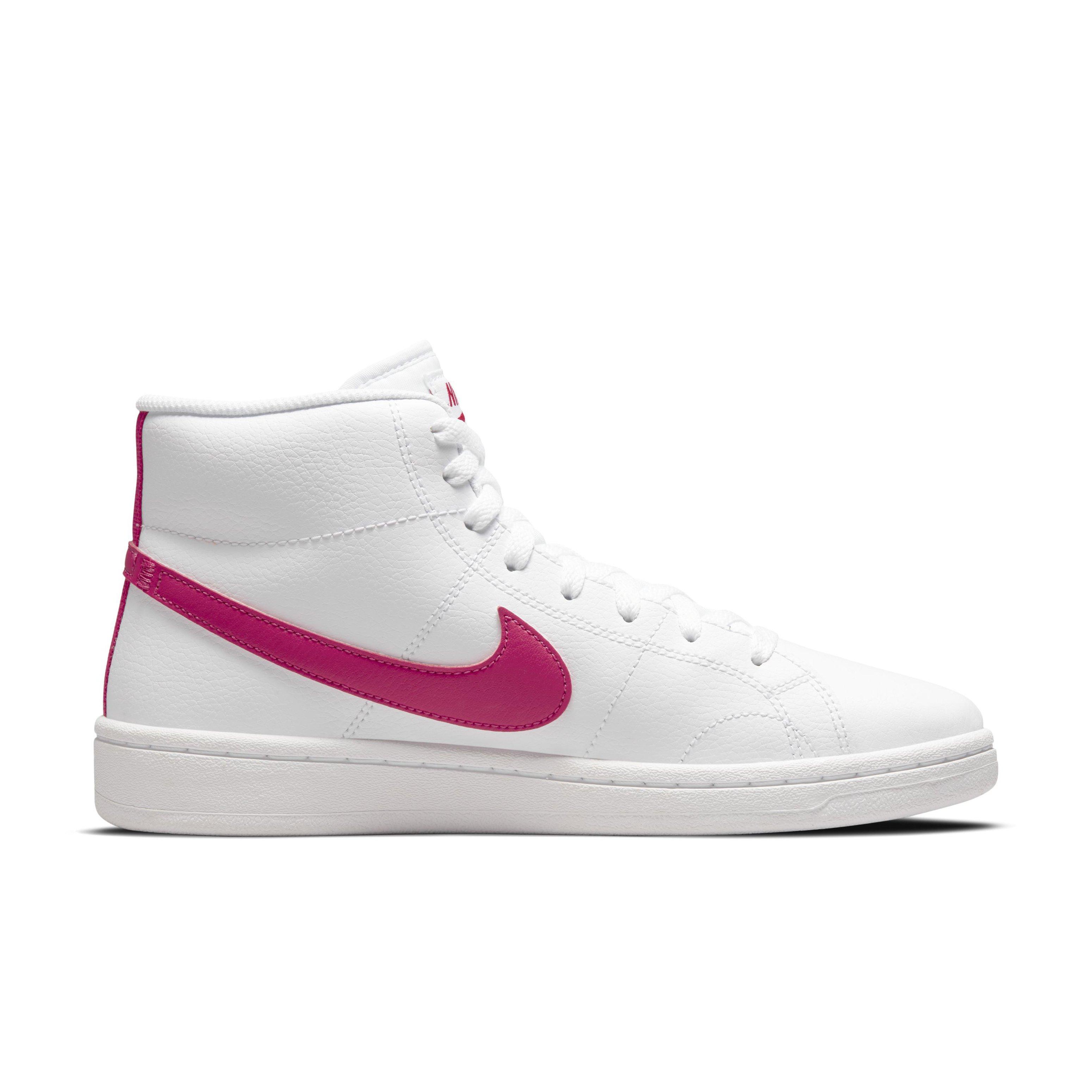Nike Court Royale 2 Mid "White/Rush Pink/White Onyx" Women's Shoe - WHITE/PINK/WHITE Thumbnail View 1