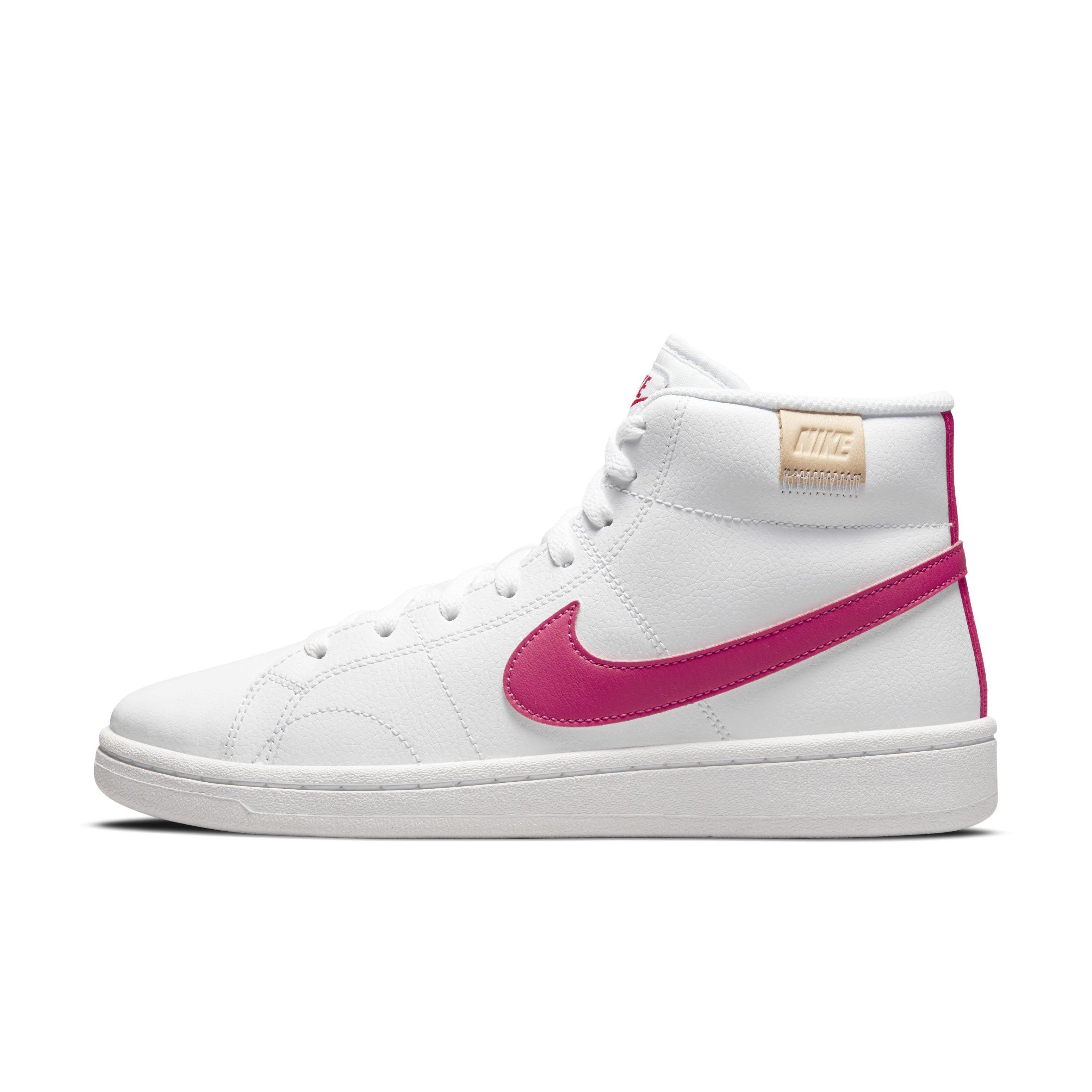 Nike Court Royale 2 Mid "White/Rush Pink/White Onyx" Women's Shoe - WHITE/PINK/WHITE Thumbnail View 2