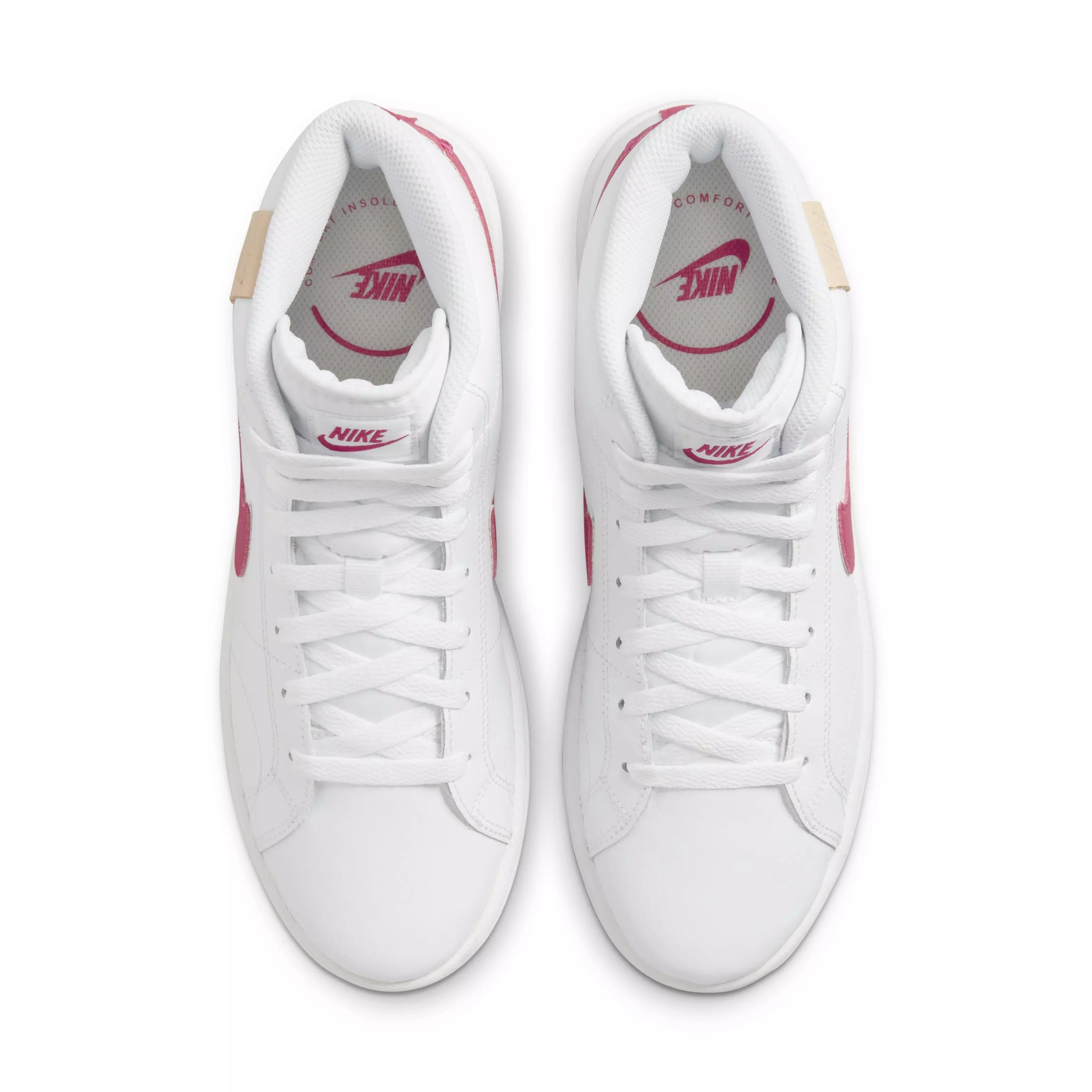 Nike Court Royale 2 Mid "White/Rush Pink/White Onyx" Women's Shoe - WHITE/PINK/WHITE