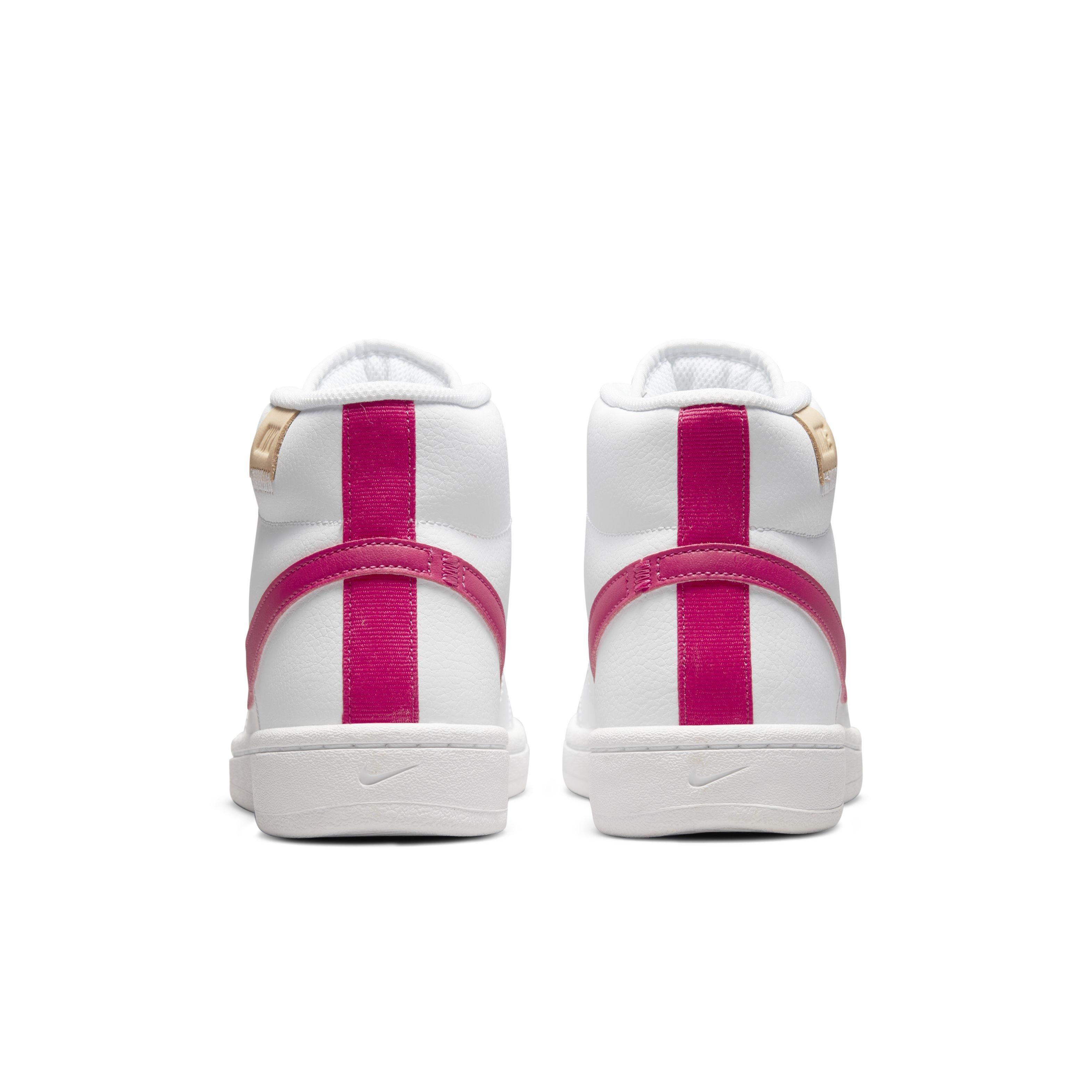 Nike Court Royale 2 Mid "White/Rush Pink/White Onyx" Women's Shoe - WHITE/PINK/WHITE Thumbnail View 5