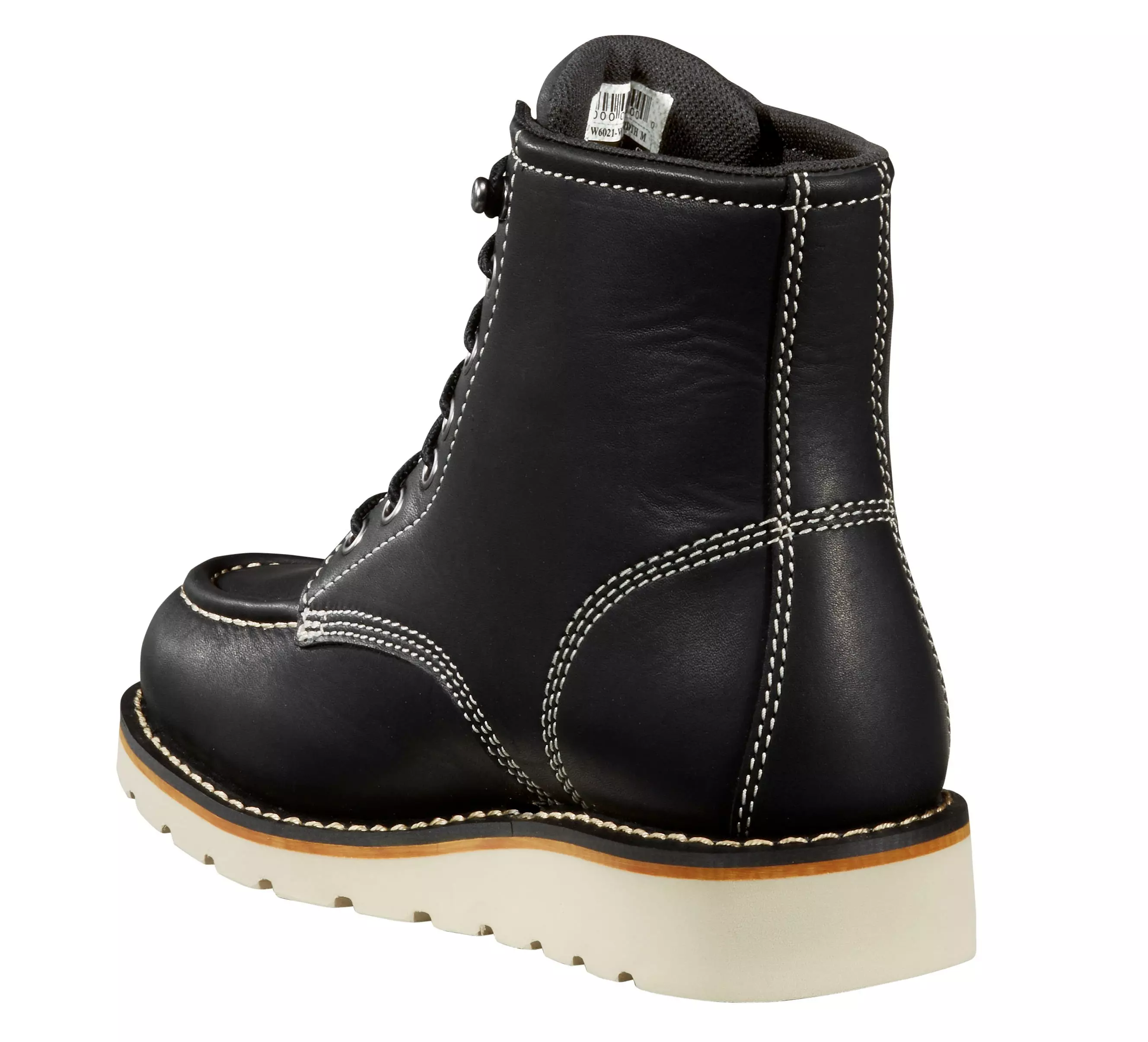 Carhartt Waterproof 6" Moc Toe "Black Oil Tanned" Women's Wedge Boot - BLACK