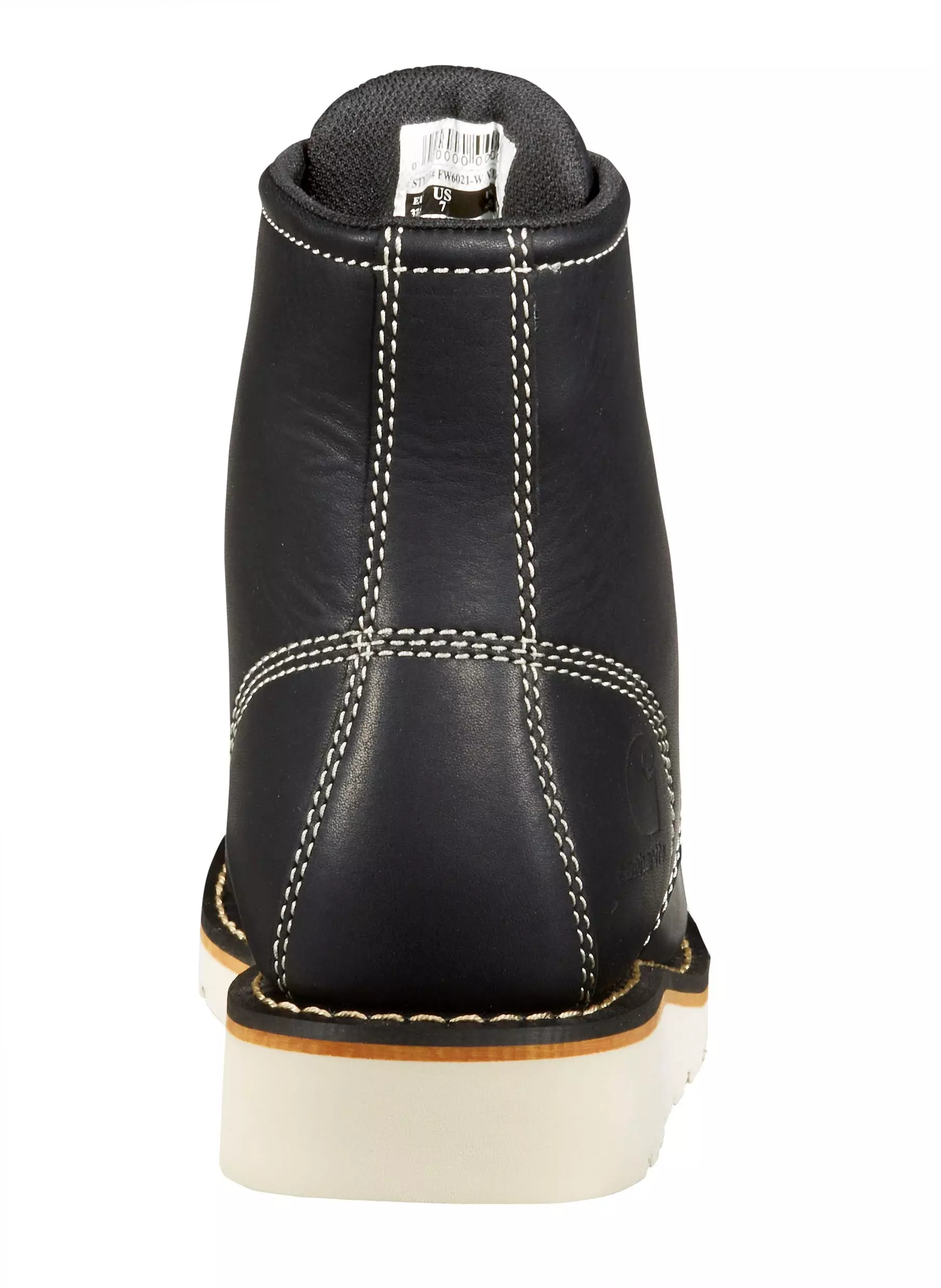 Carhartt Waterproof 6" Moc Toe "Black Oil Tanned" Women's Wedge Boot - BLACK