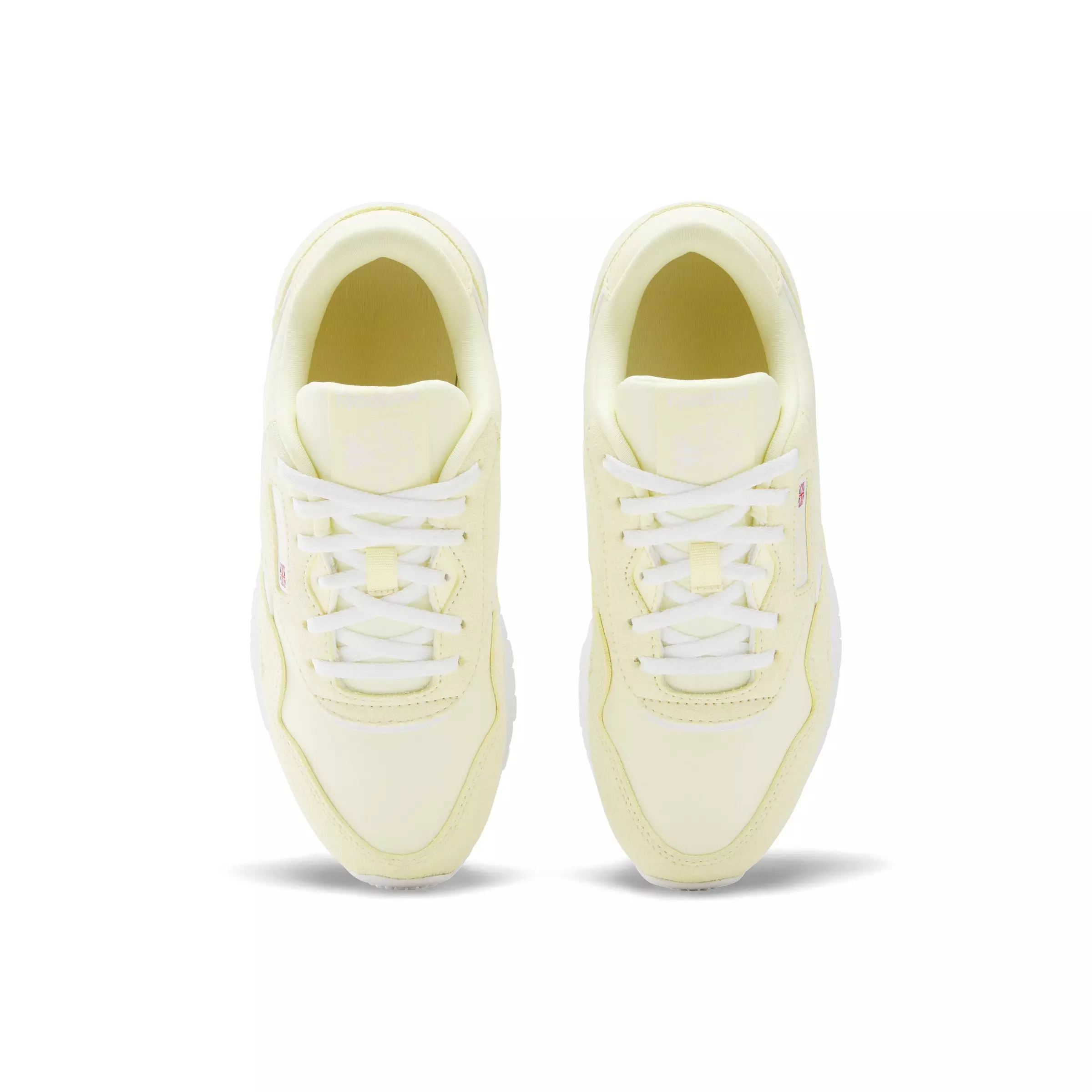 Reebok CL Nylon "Light Yellow/White" Grade School Girls' Shoe - LT YELLOW/WHITE