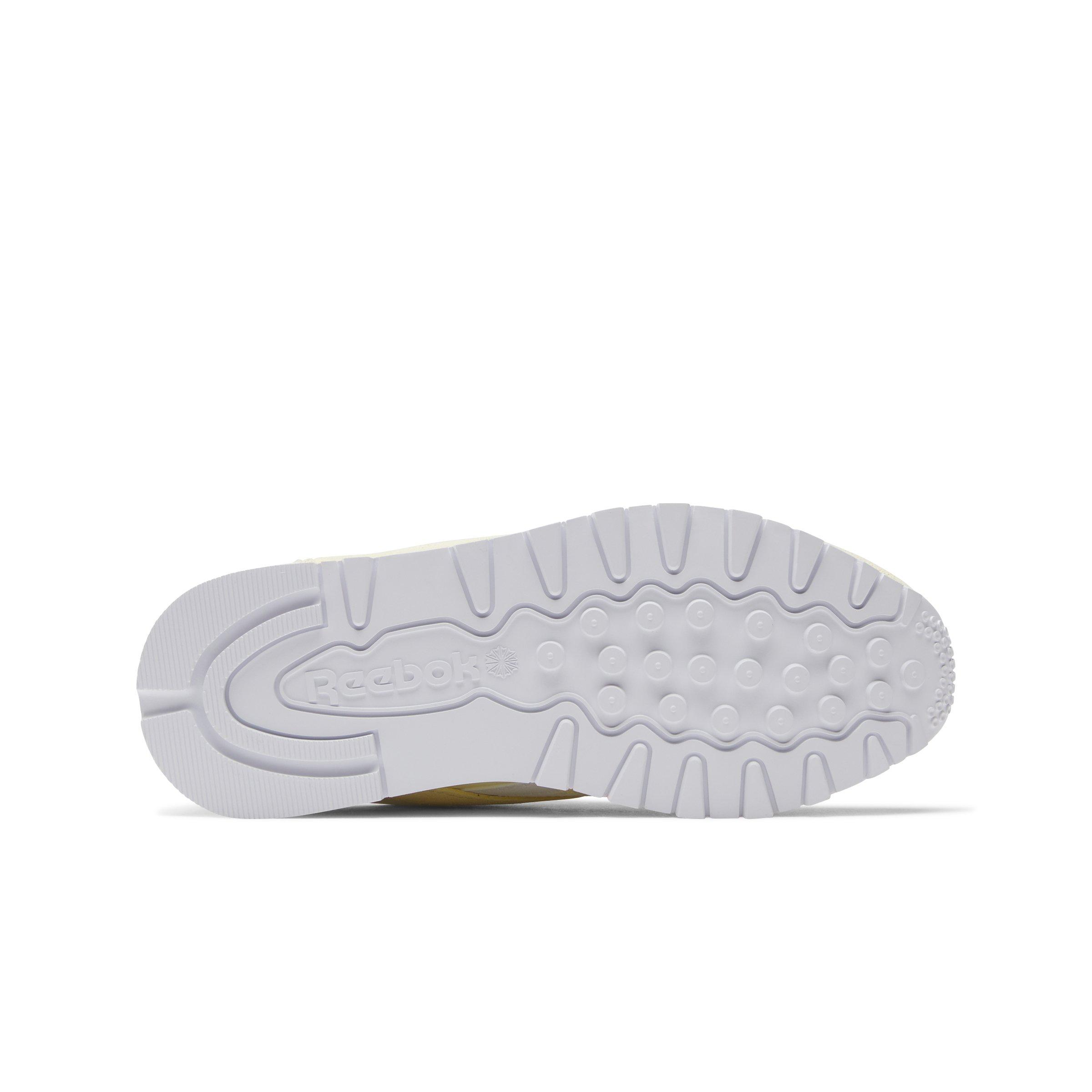 Reebok CL Nylon Grade School Girls' "Light Yellow/White" Shoe