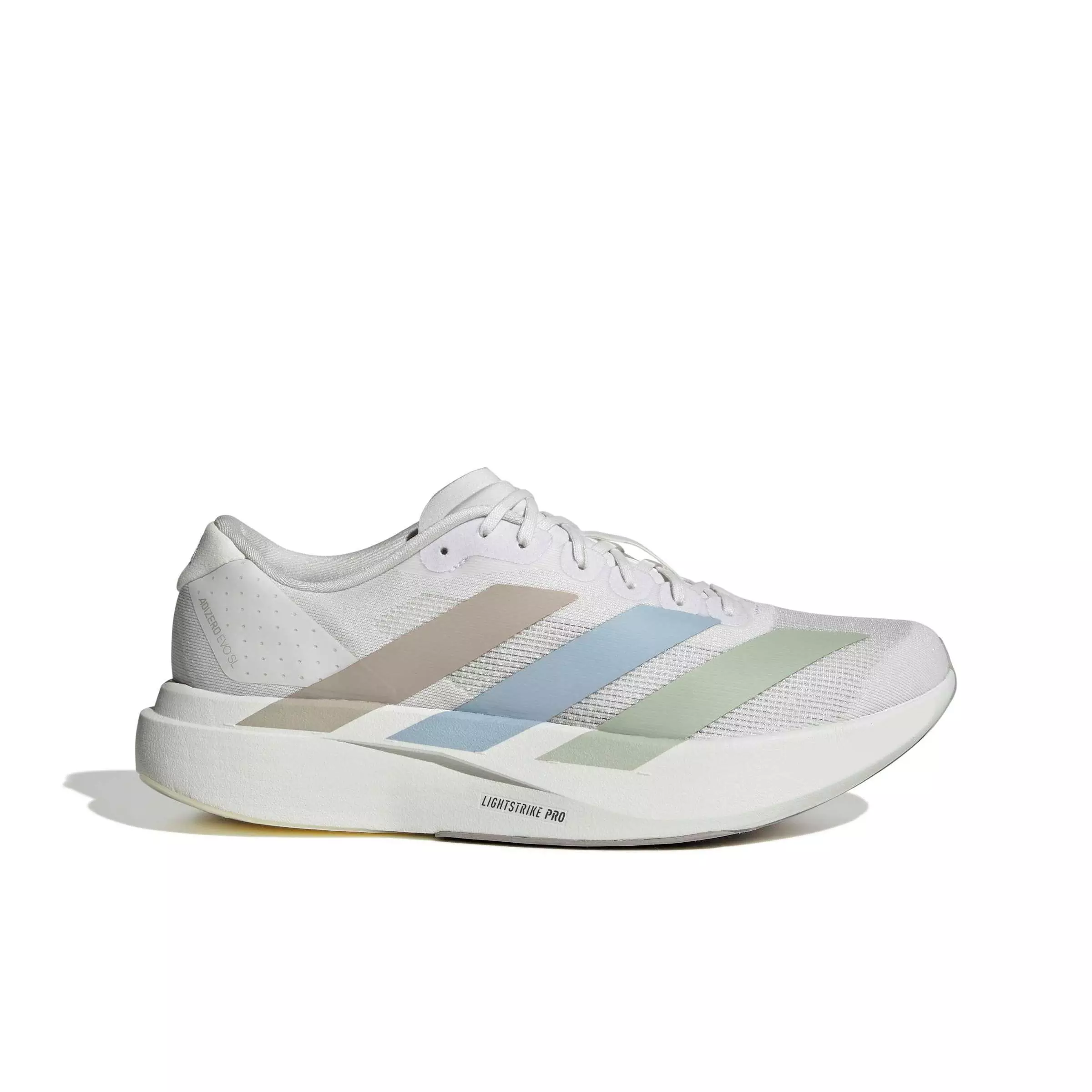 adidas Adizero EVO SL "Crystal White/Wonder Blue/Wonder Blue" Men's Running Shoe - WHITE/BLUE/BLUE