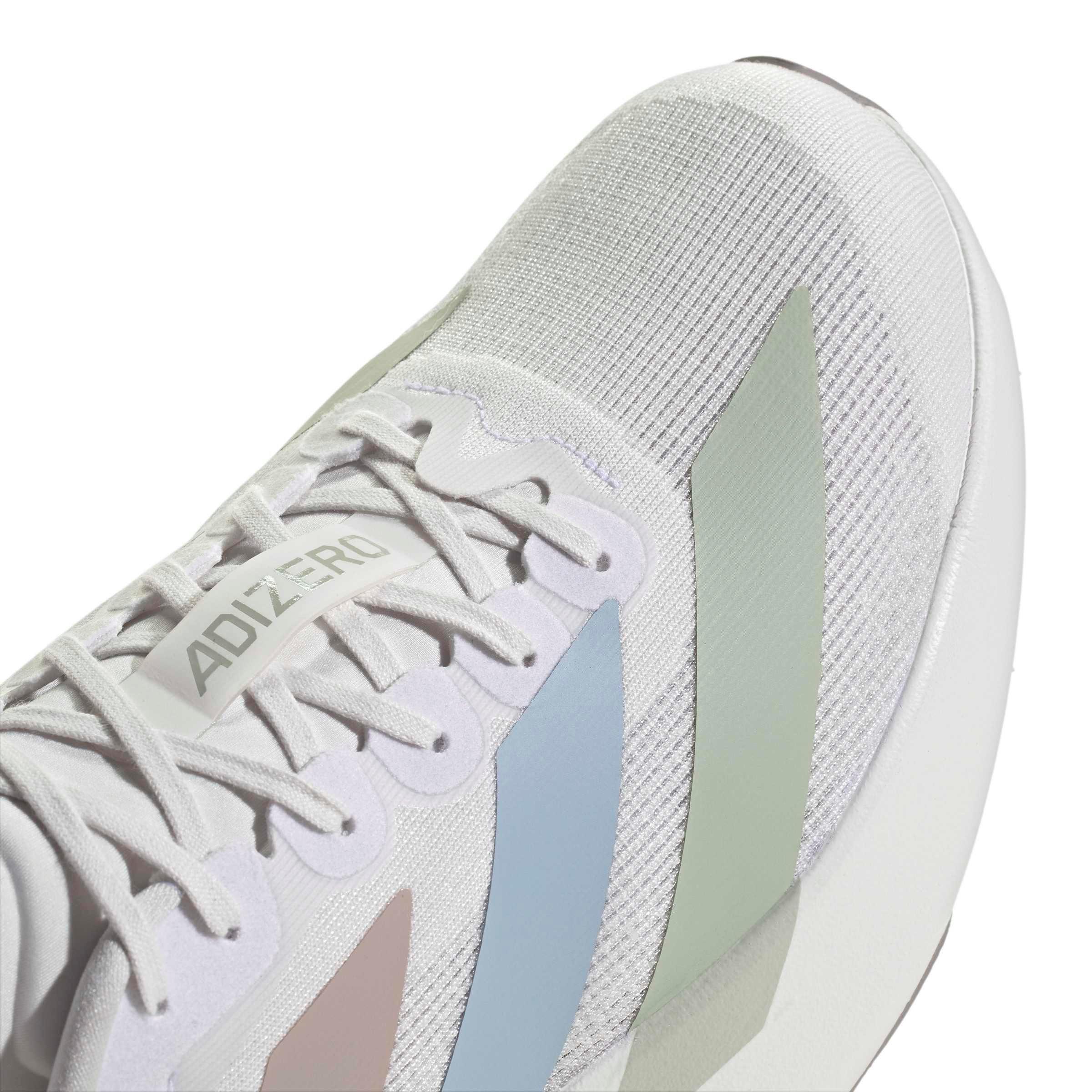 adidas Adizero EVO SL "Crystal White/Wonder Blue/Wonder Blue" Men's Running Shoe - WHITE/BLUE/BLUE Thumbnail View 7