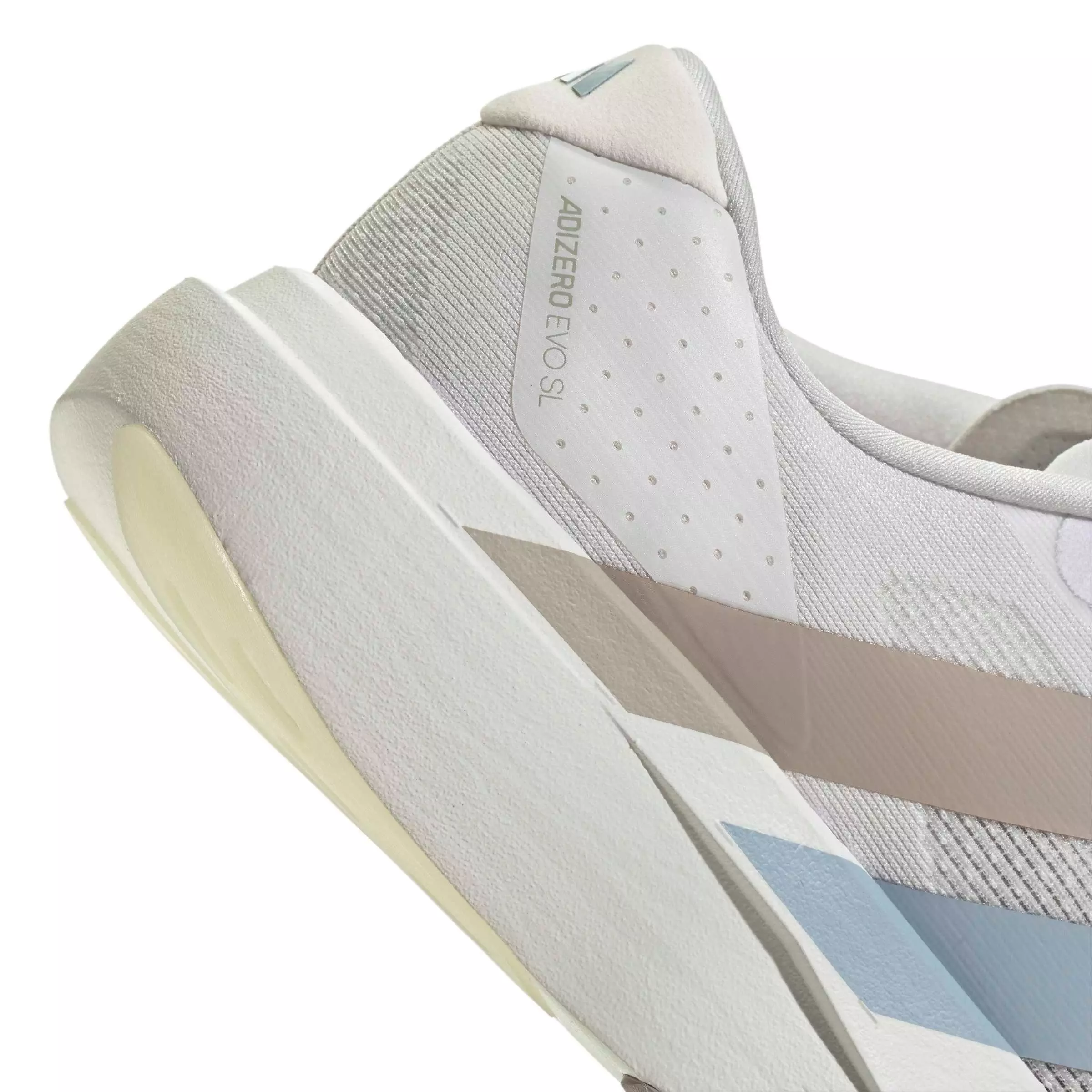 adidas Adizero EVO SL "Crystal White/Wonder Blue/Wonder Blue" Men's Running Shoe - WHITE/BLUE/BLUE