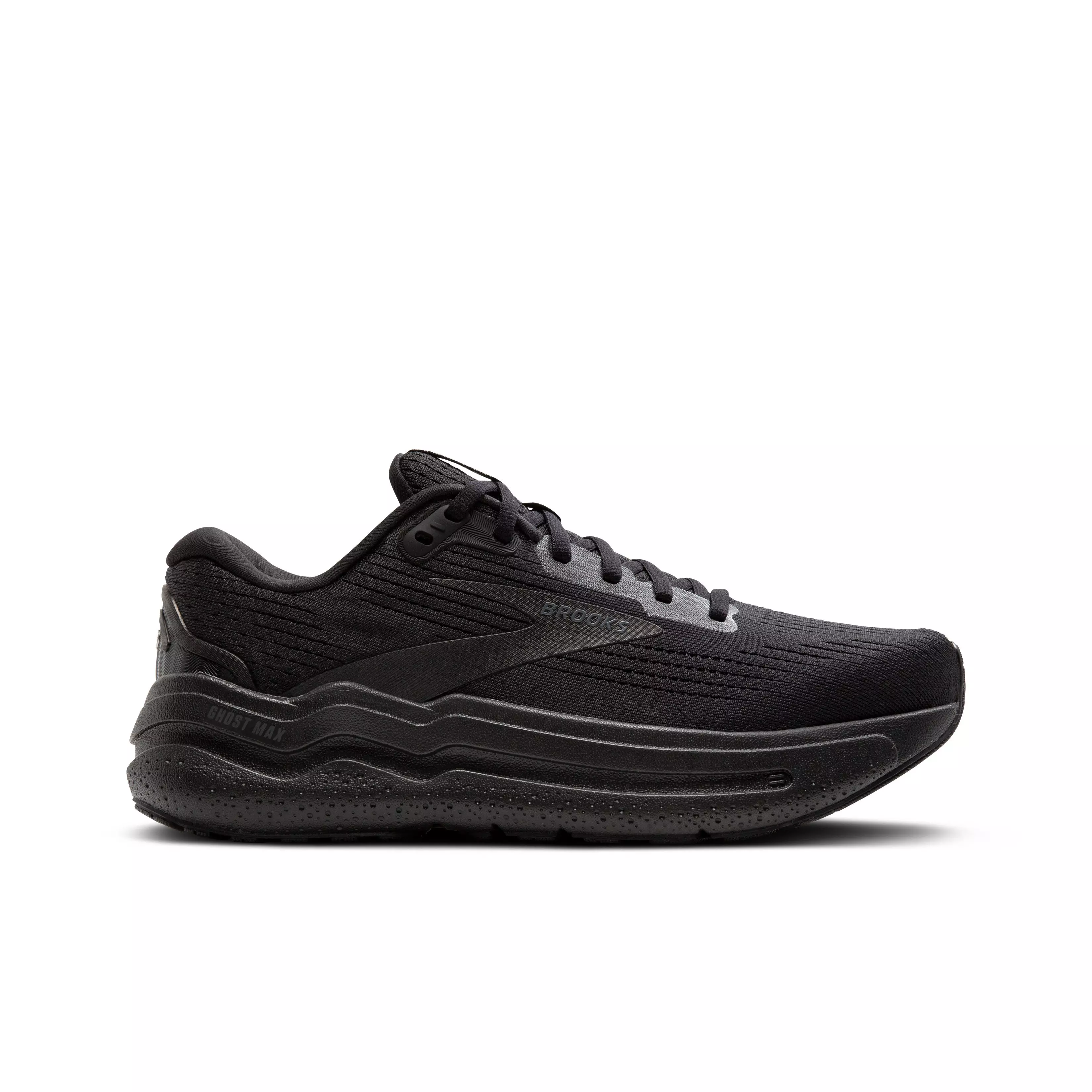 Brooks Ghost Max 2 "Black/Black/Ebony" Men's Wide Running Shoe - BLACK/BLACK/EBONY