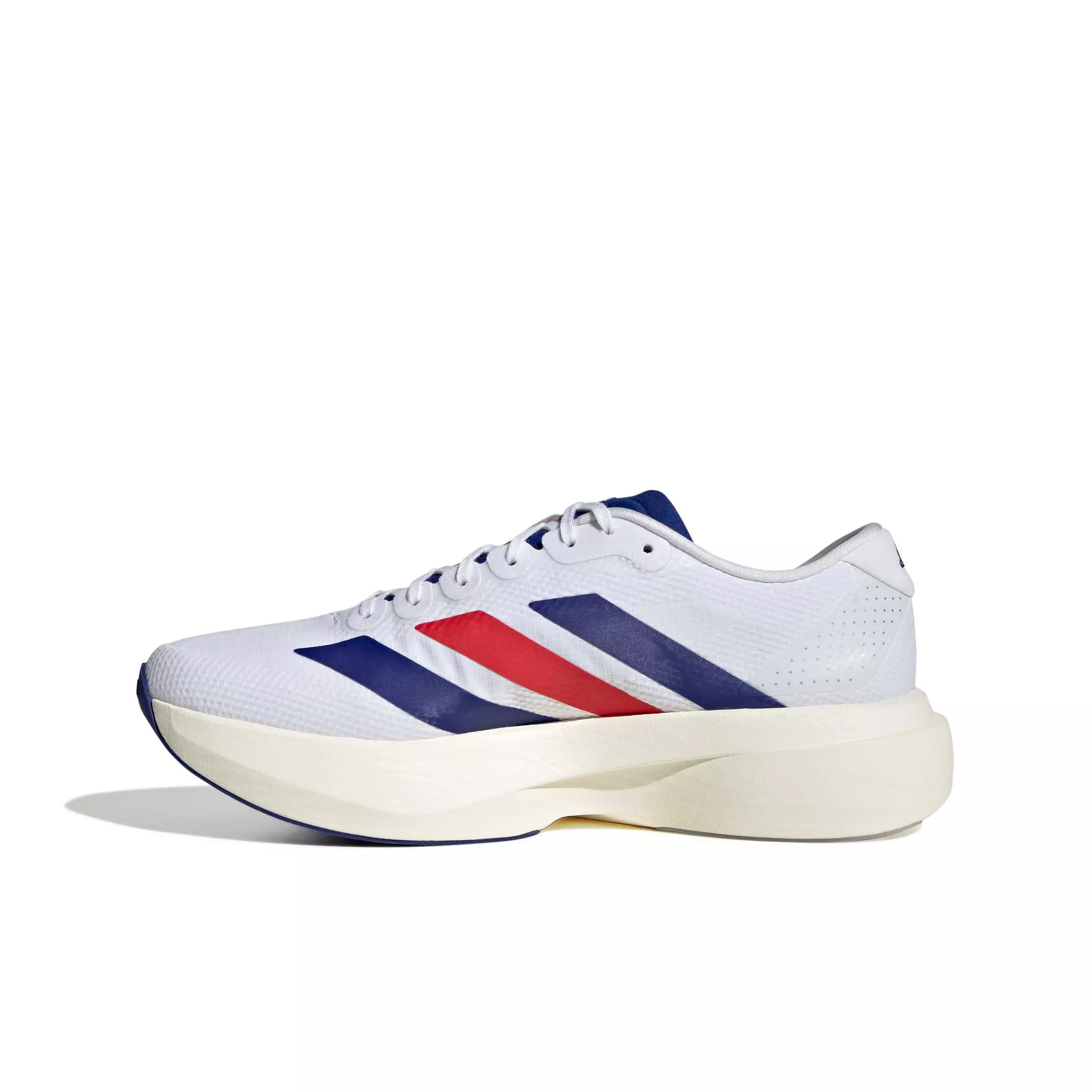 adidas Adizero EVO SL "Ftwr White/Mystery Ink/Pure Ruby" Men's Running Shoe - WHITE/INK/RUBY