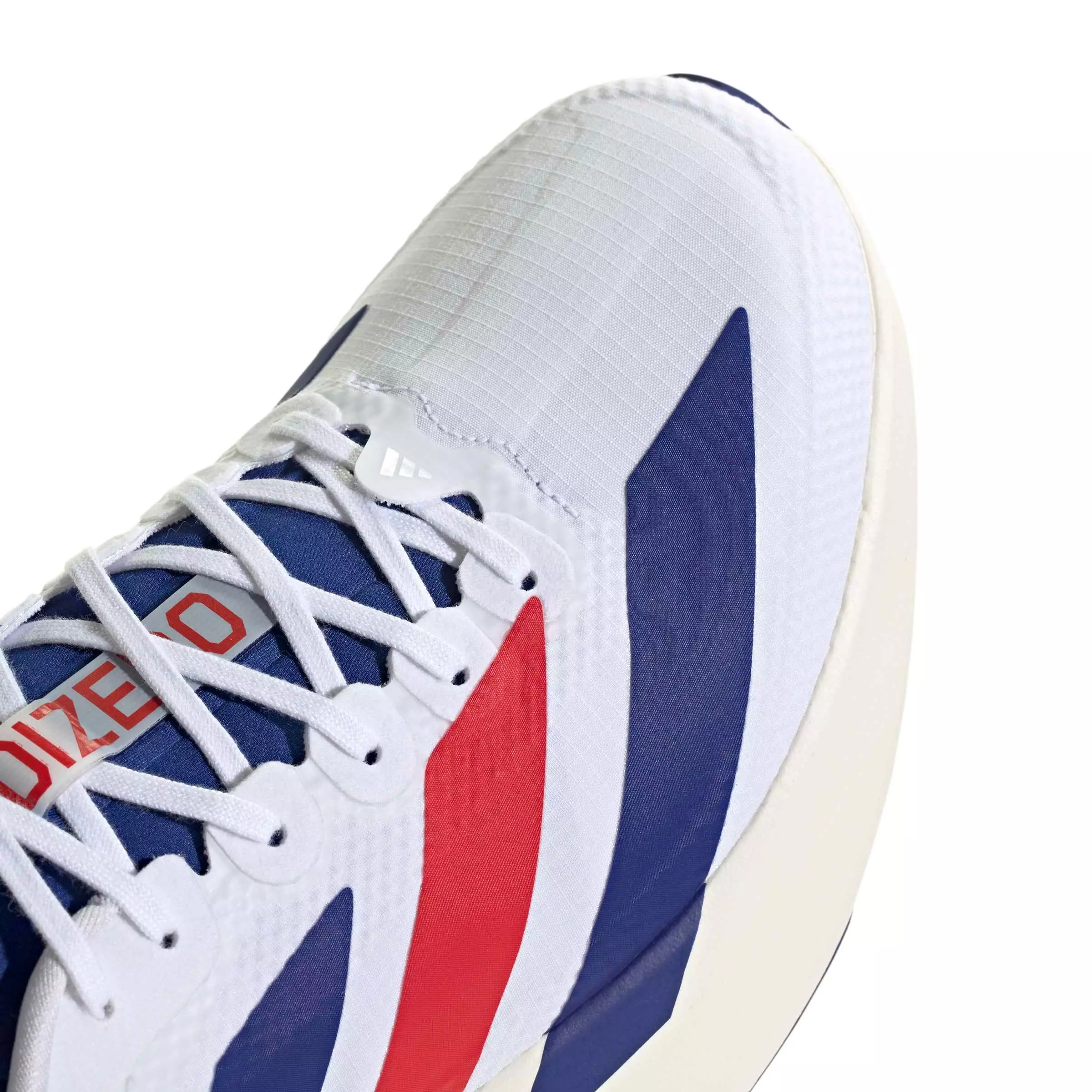 adidas Adizero EVO SL "Ftwr White/Mystery Ink/Pure Ruby" Men's Running Shoe - WHITE/INK/RUBY