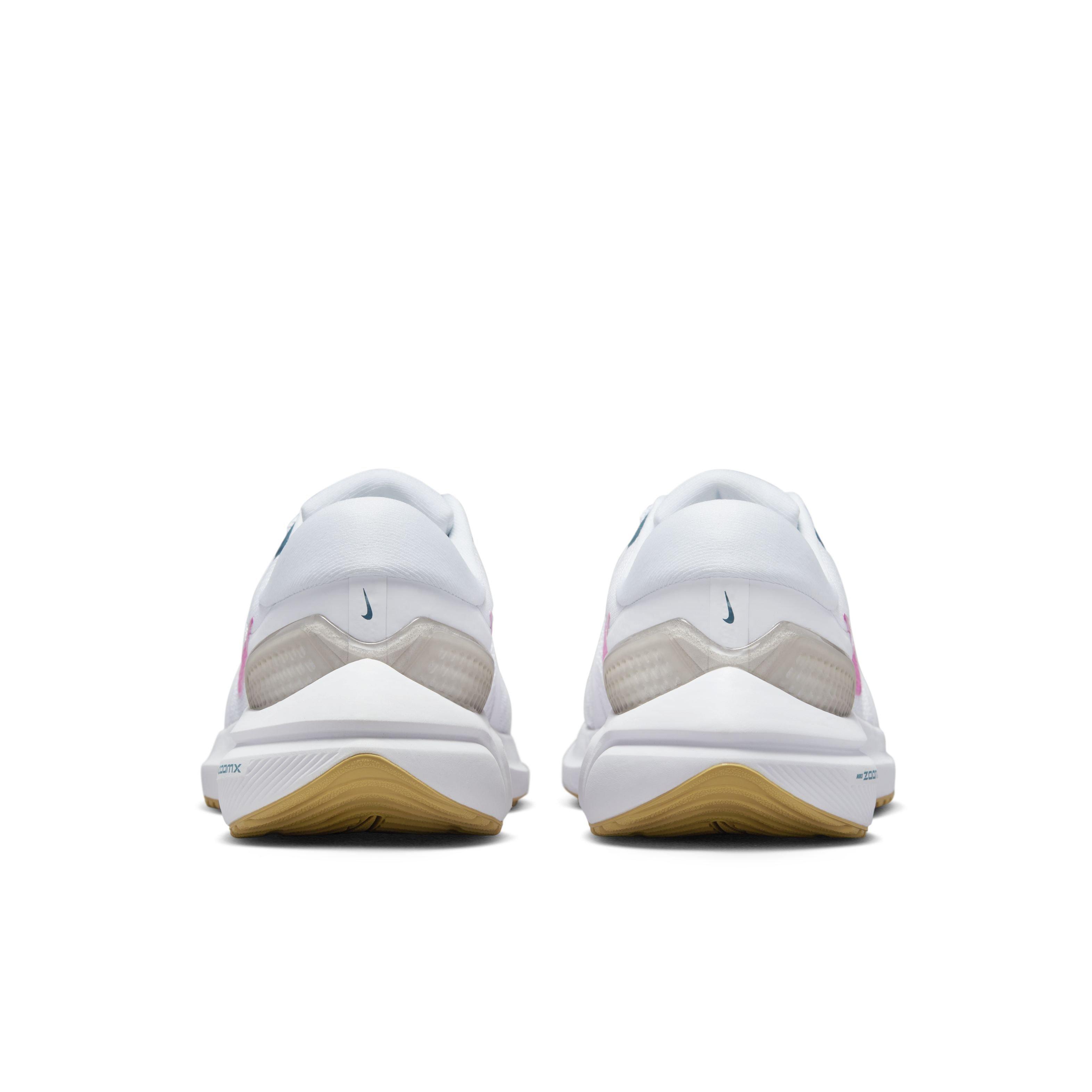 Nike Vomero 16 "White/Pink Spell/Noise Aqua/Wheat Gold" Women's Running Shoe - WHITE/PINK/AQUA/GOLD Thumbnail View 5