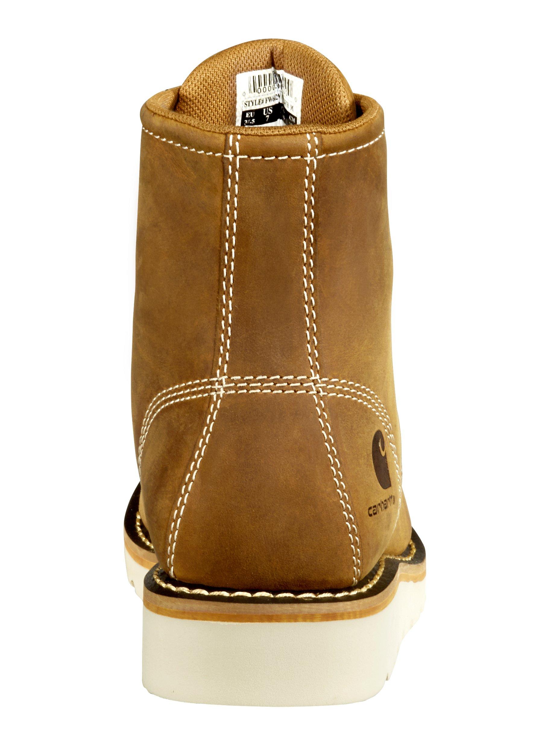 Carhartt Waterproof 6" Moc Steel Toe "Brown Oil Tanned" Women's Wedge Work Boot - BROWN Thumbnail View 7