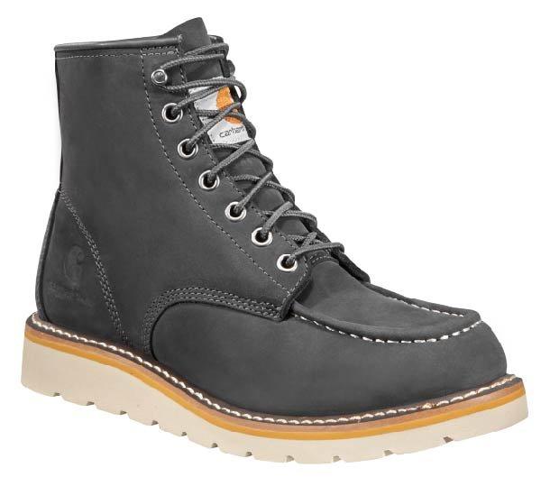 Carhartt 6" Moc Toe "Dark Grey" Women's Wedge Boot - DK GREY Thumbnail View 3