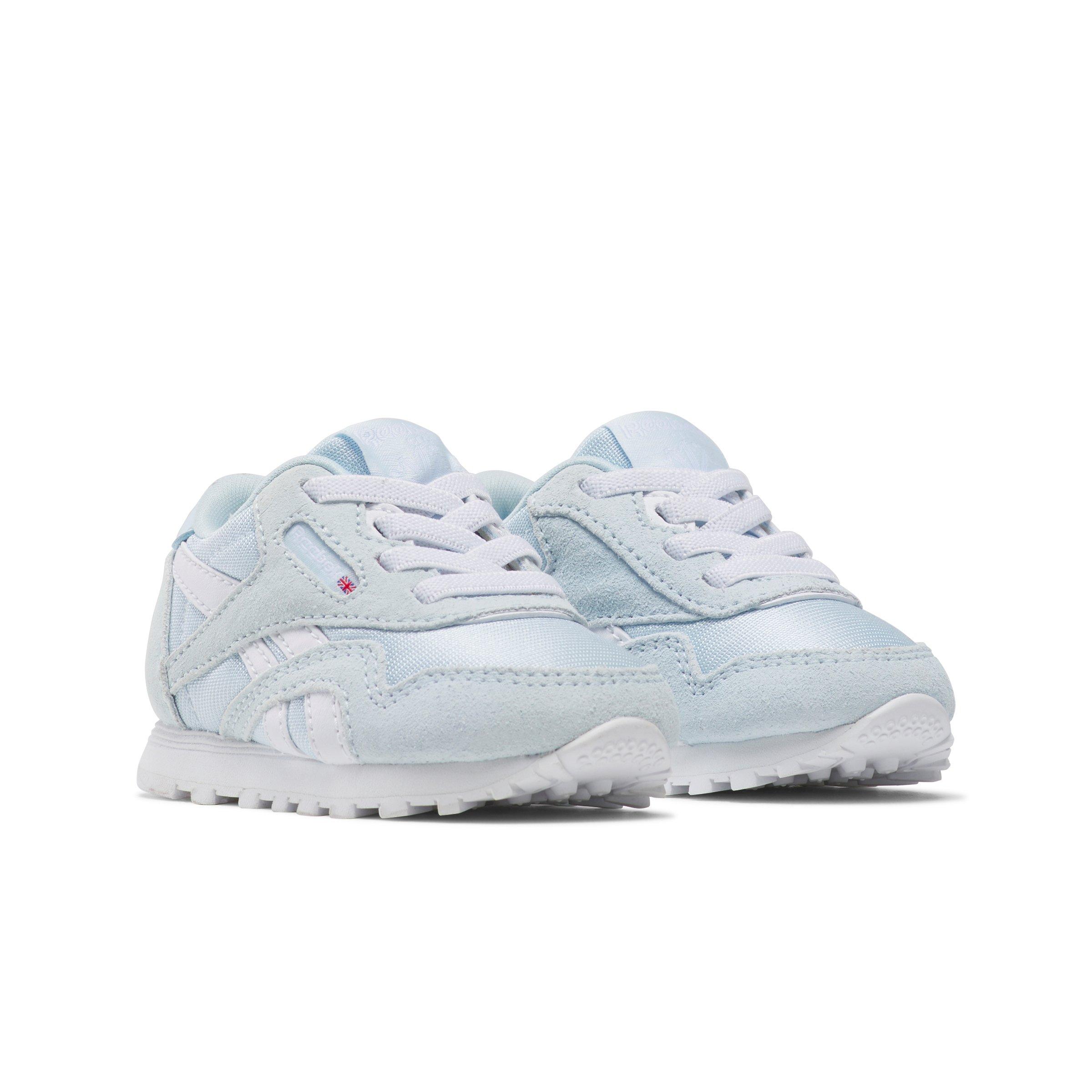 Reebok CL Nylon Infant Girls' "Light Blue/White" Shoe