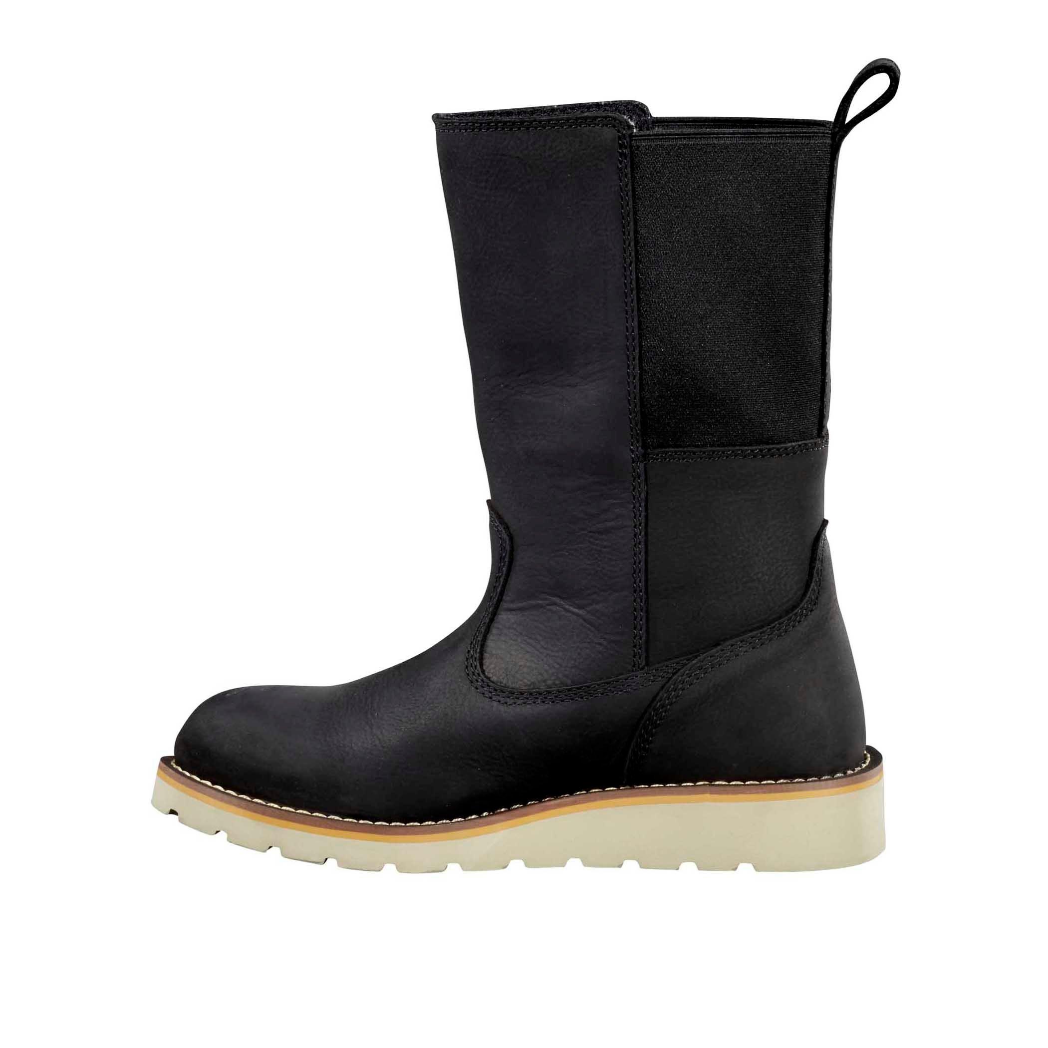 Carhartt Waterproof 10" Soft Toe Wellington "Black" Women's Wedge Boot - BLACK Thumbnail View 2