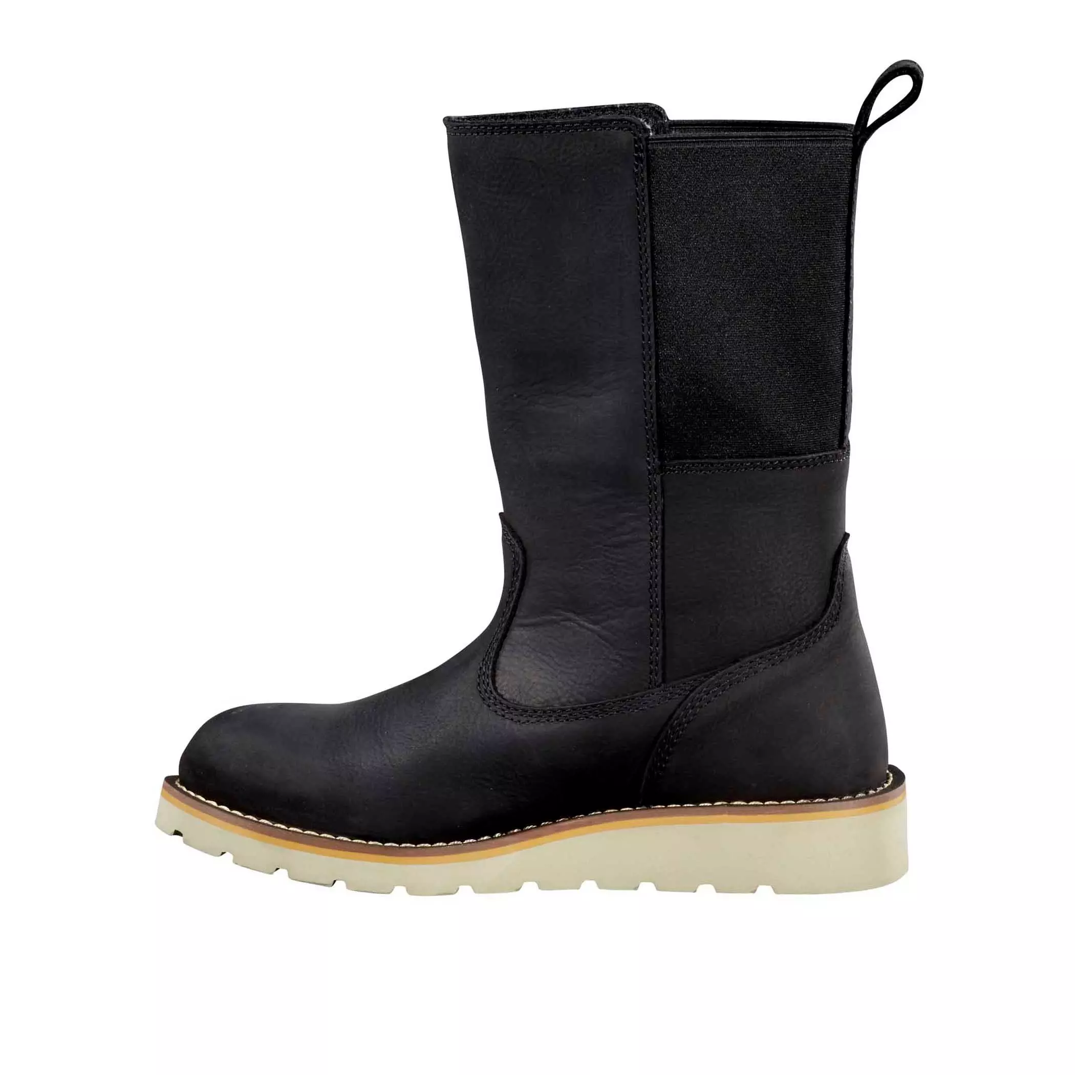 Carhartt Waterproof 10" Soft Toe Wellington "Black" Women's Wedge Boot - BLACK