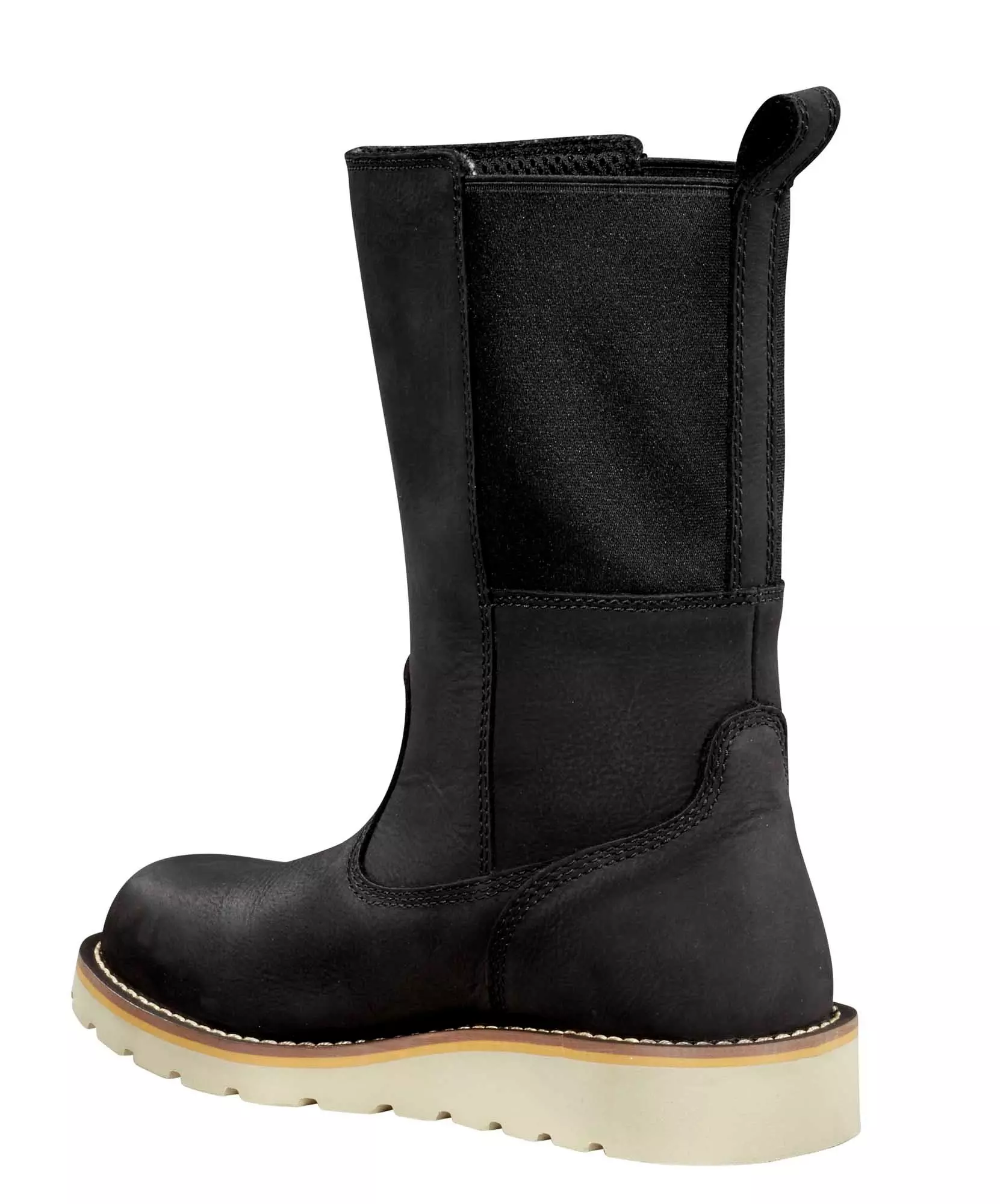 Carhartt Waterproof 10" Soft Toe Wellington "Black" Women's Wedge Boot - BLACK