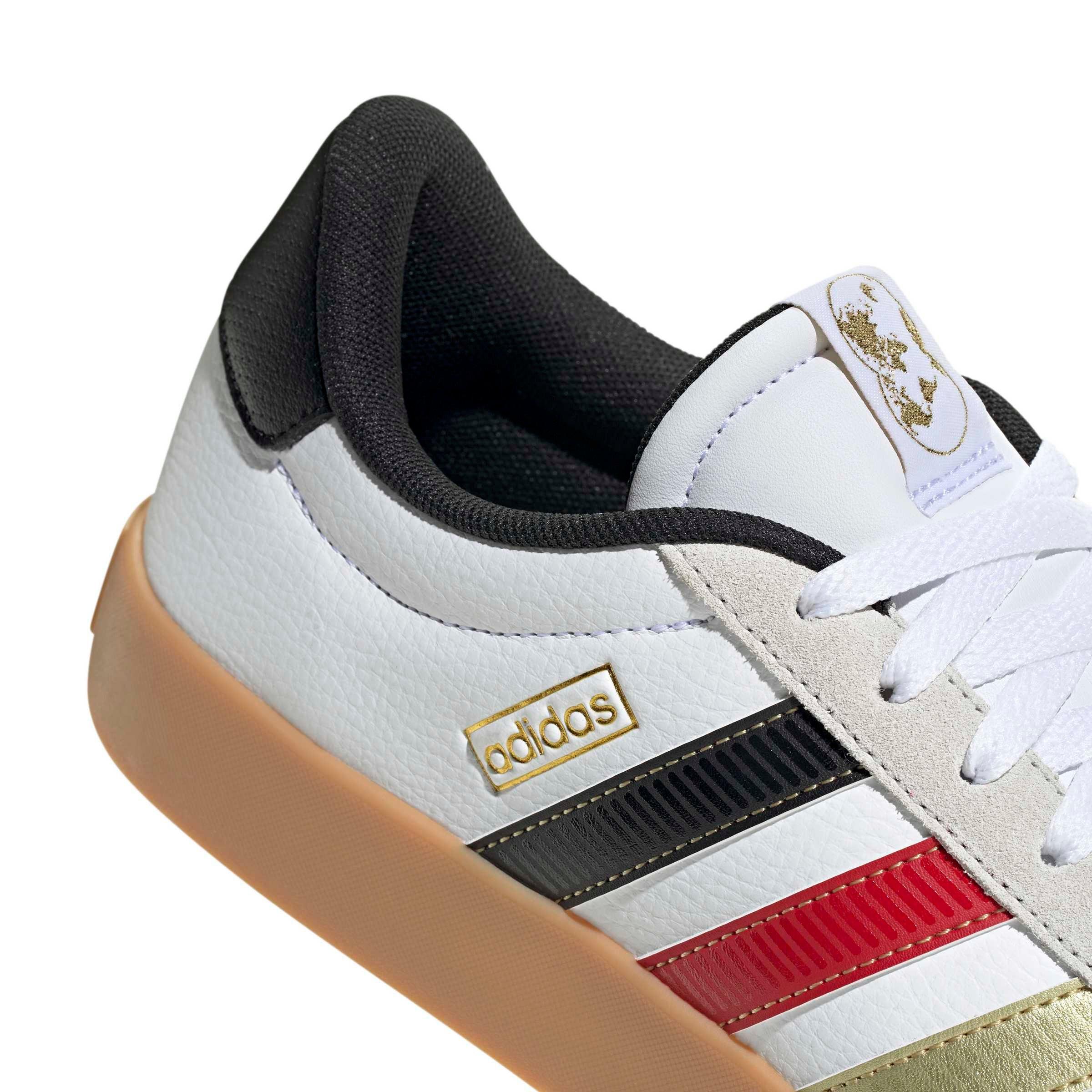 adidas VL Court 3.0 "Ftwr White/Core Black/Gold Metallic" Men's Shoe - WHITE/BLACK/GOLD Thumbnail View 8