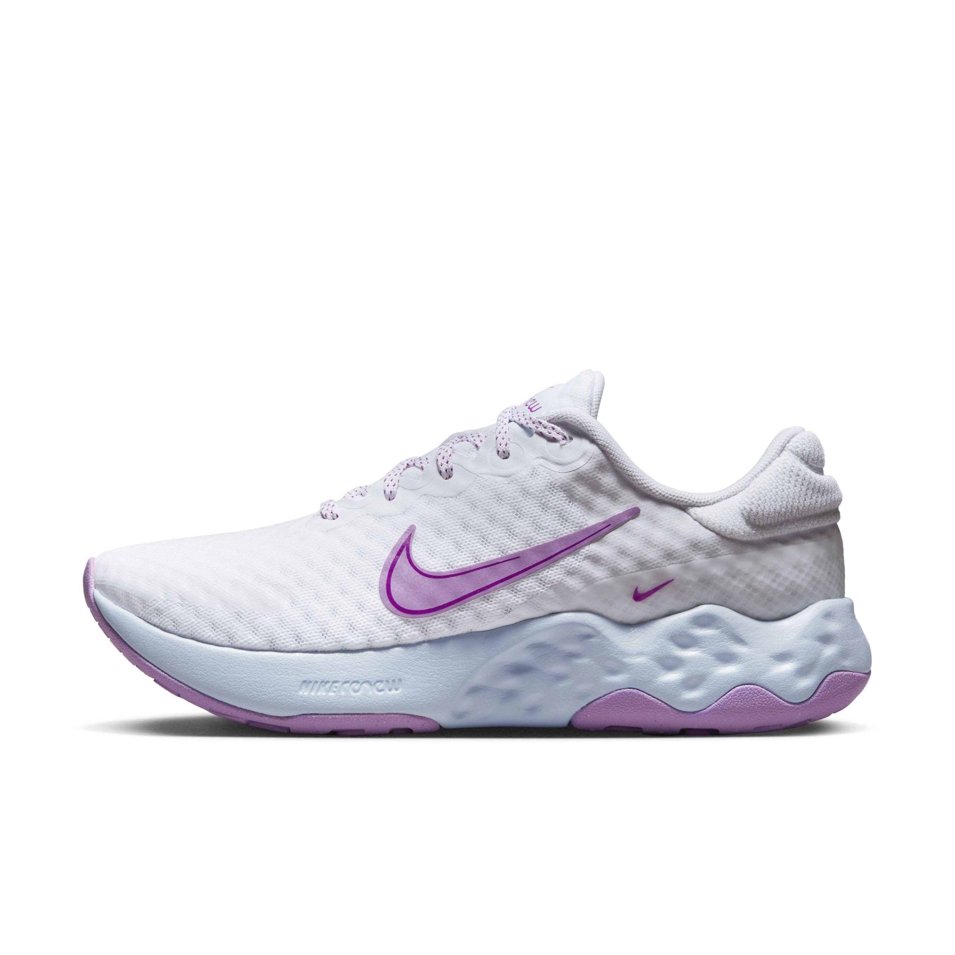 Nike Renew Ride 3 "White/Rush Fuchsia/Blue Tint" Women's Running Shoe - WHITE/FUCHSIA/BLUE Thumbnail View 2