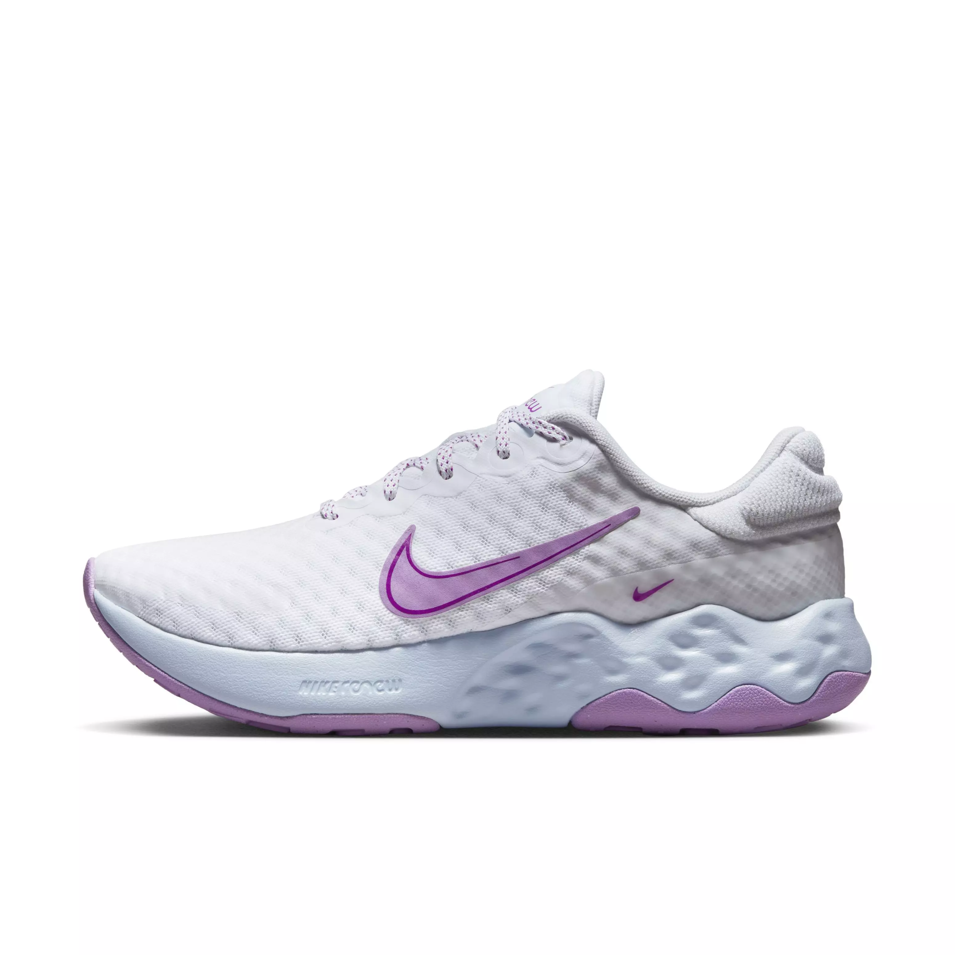 Nike Renew Ride 3 "White/Rush Fuchsia/Blue Tint" Women's Running Shoe - WHITE/FUCHSIA/BLUE