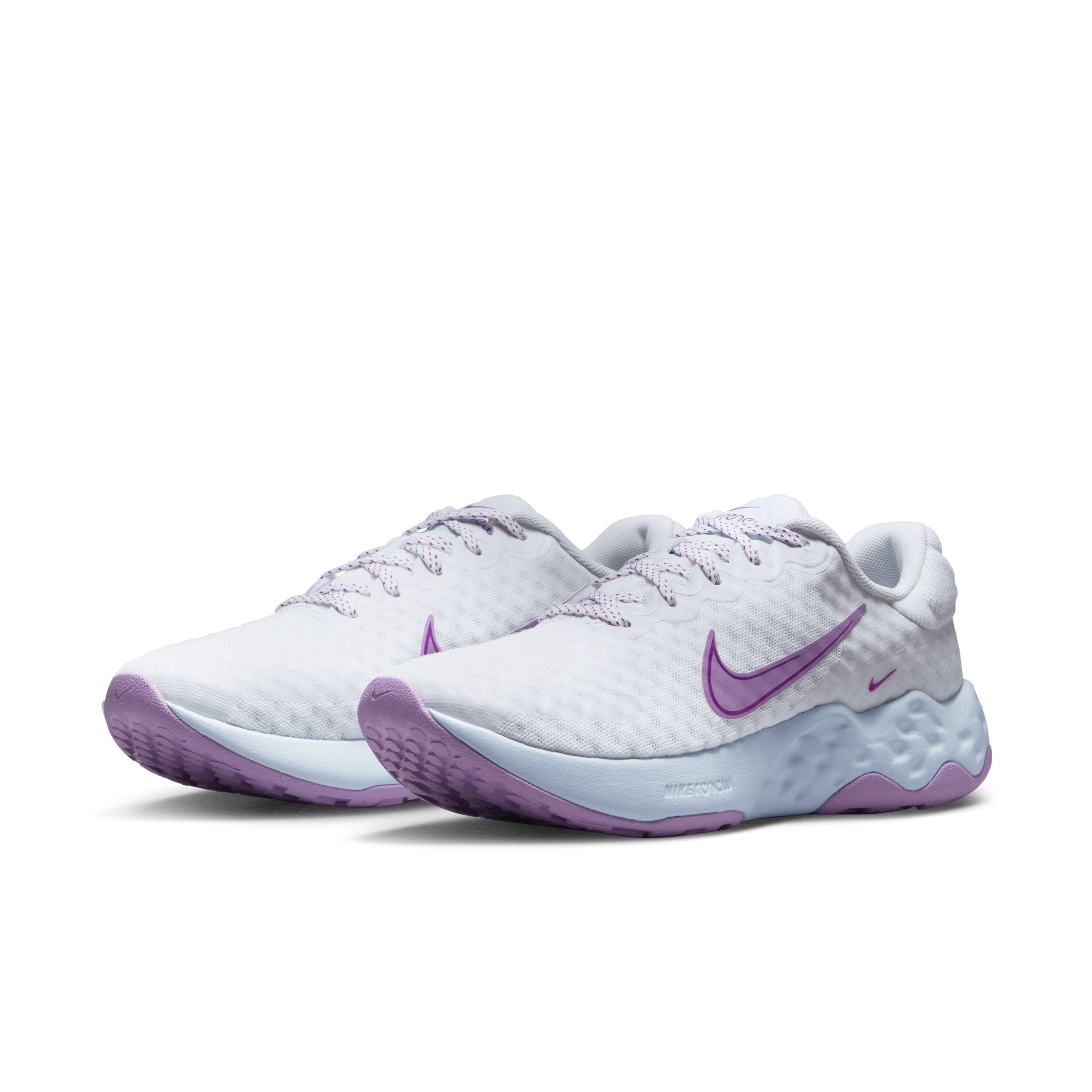 Nike Renew Ride 3 "White/Rush Fuchsia/Blue Tint" Women's Running Shoe - WHITE/FUCHSIA/BLUE Thumbnail View 3