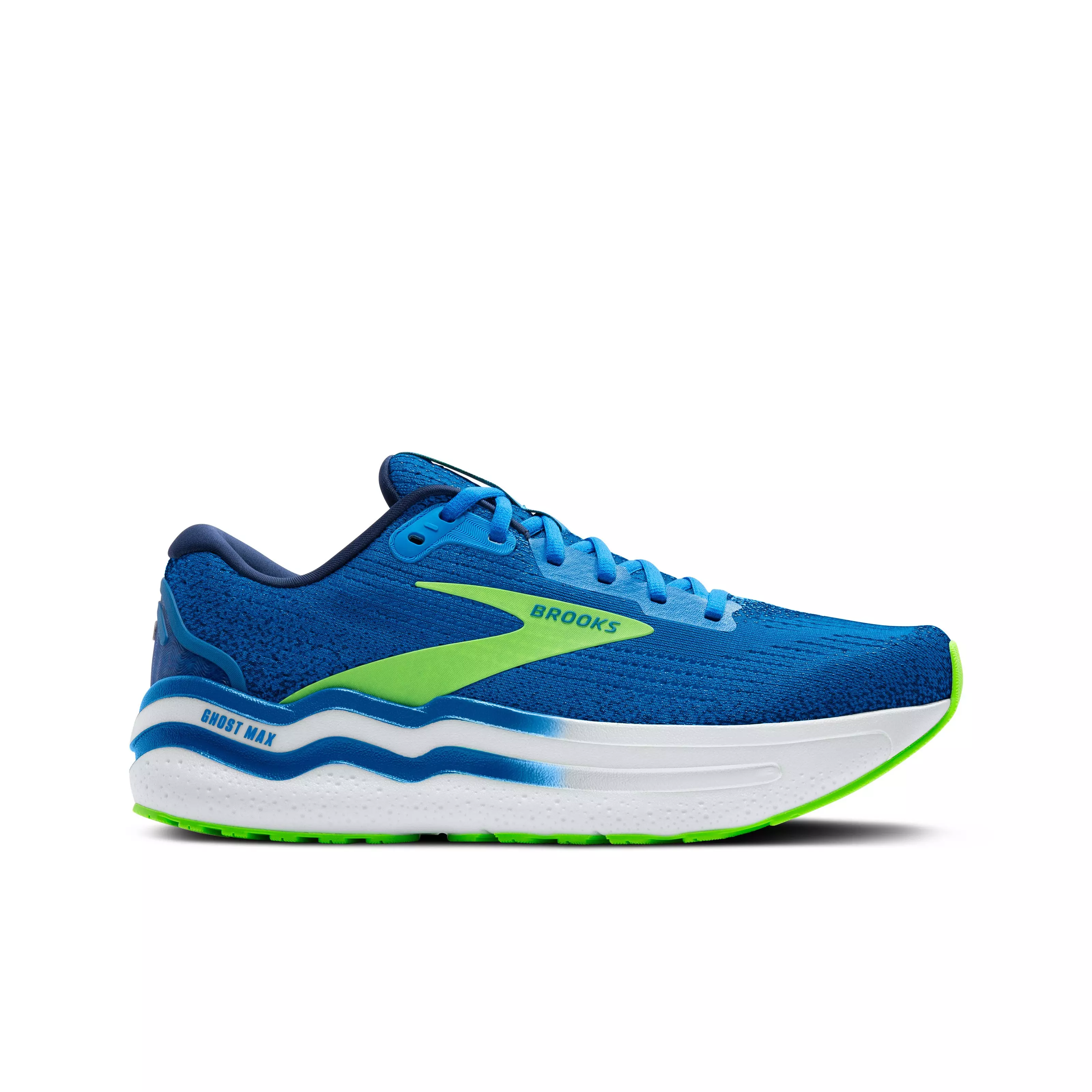 Brooks Ghost Max 2 "Dutch Blue/Green Gecko/Peacoat" Men's Running Shoe - BLUE/GREEN/PEACOAT