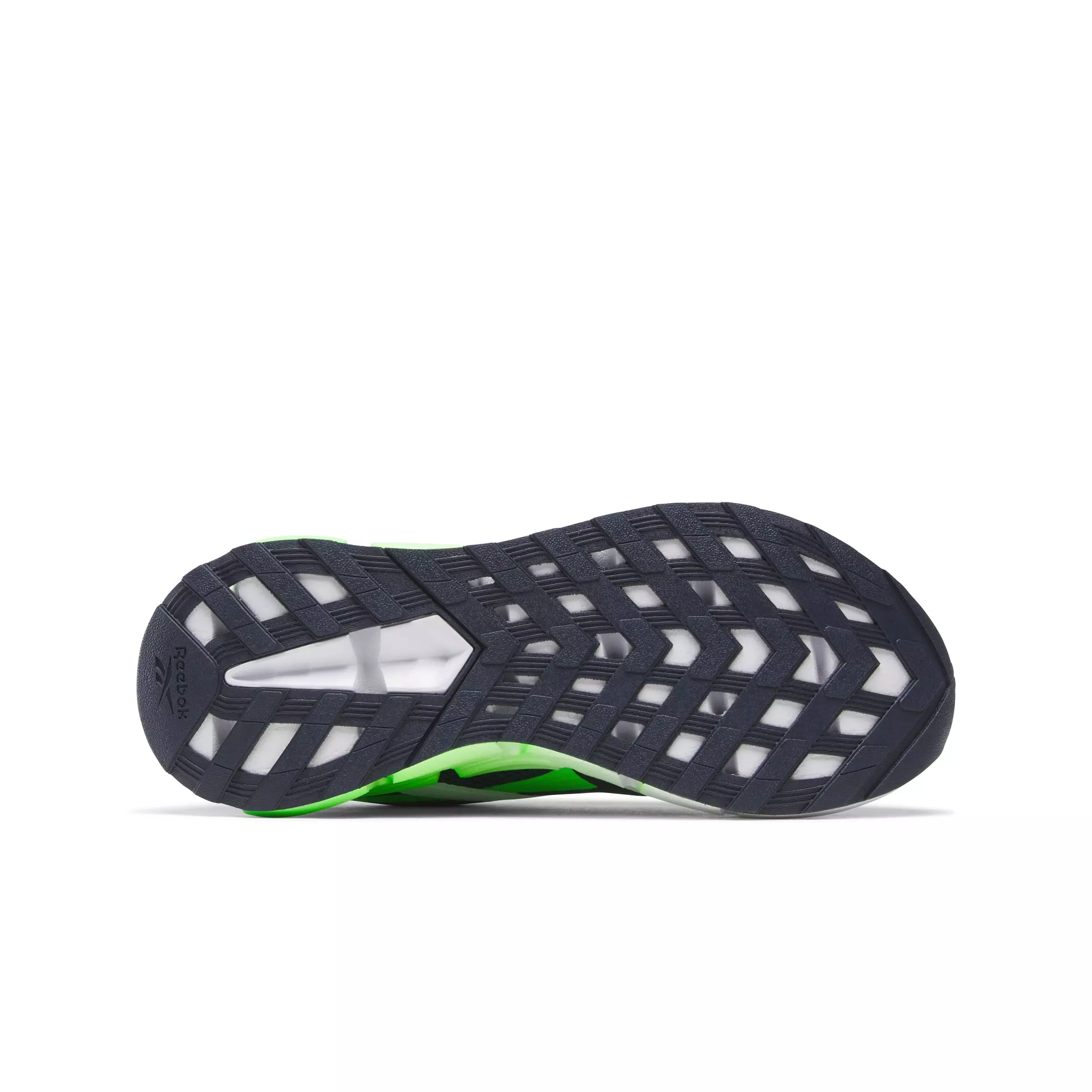 Reebok Zig Dynamica 5 "White/Navy/Green" Grade School Boys' Running Shoe - WHITE/NAVY/GREEN