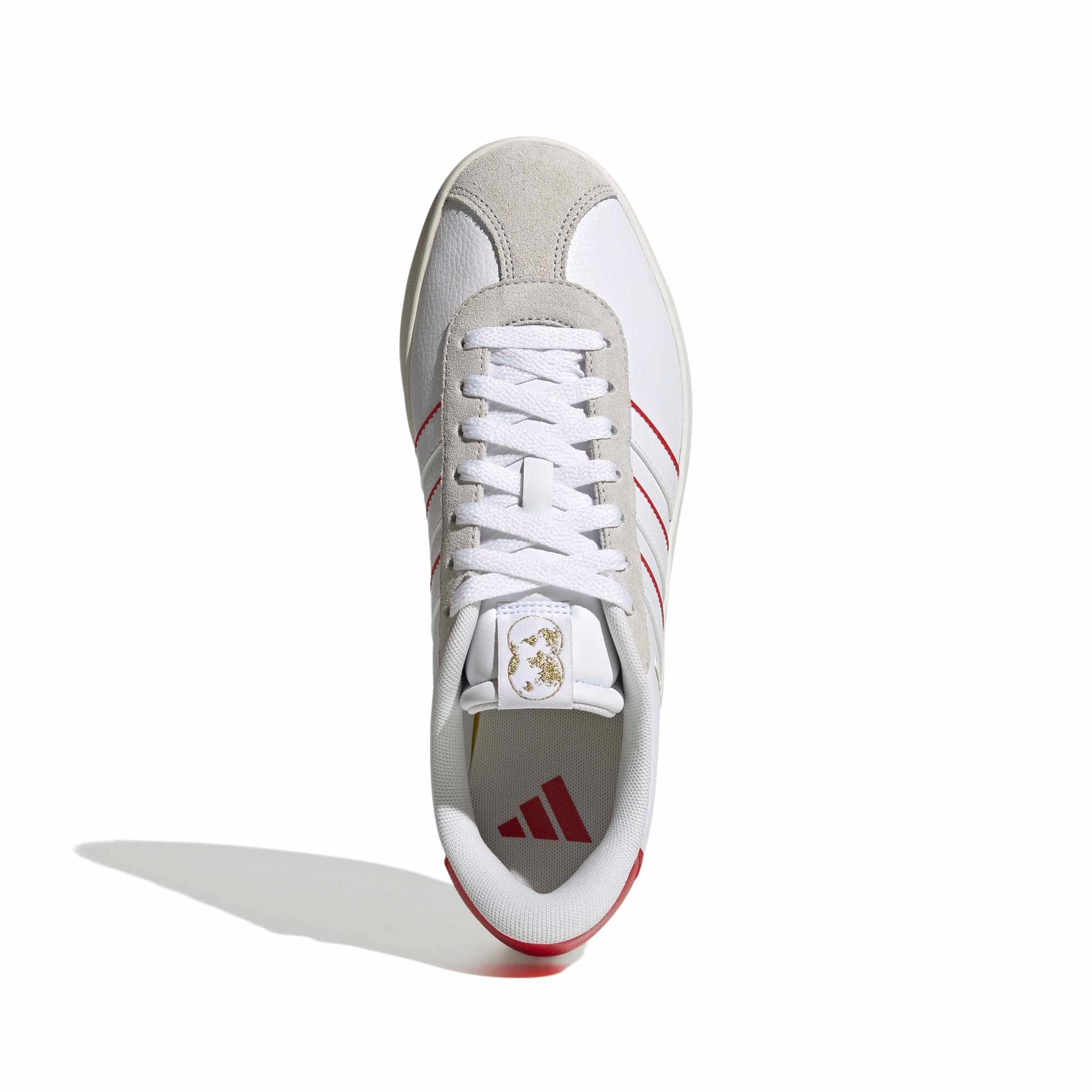 adidas VL Court 3.0 "Ftwr White/Collegiate Red/Off White" Men's Shoe - WHITE/RED/OFF WHITE Thumbnail View 5