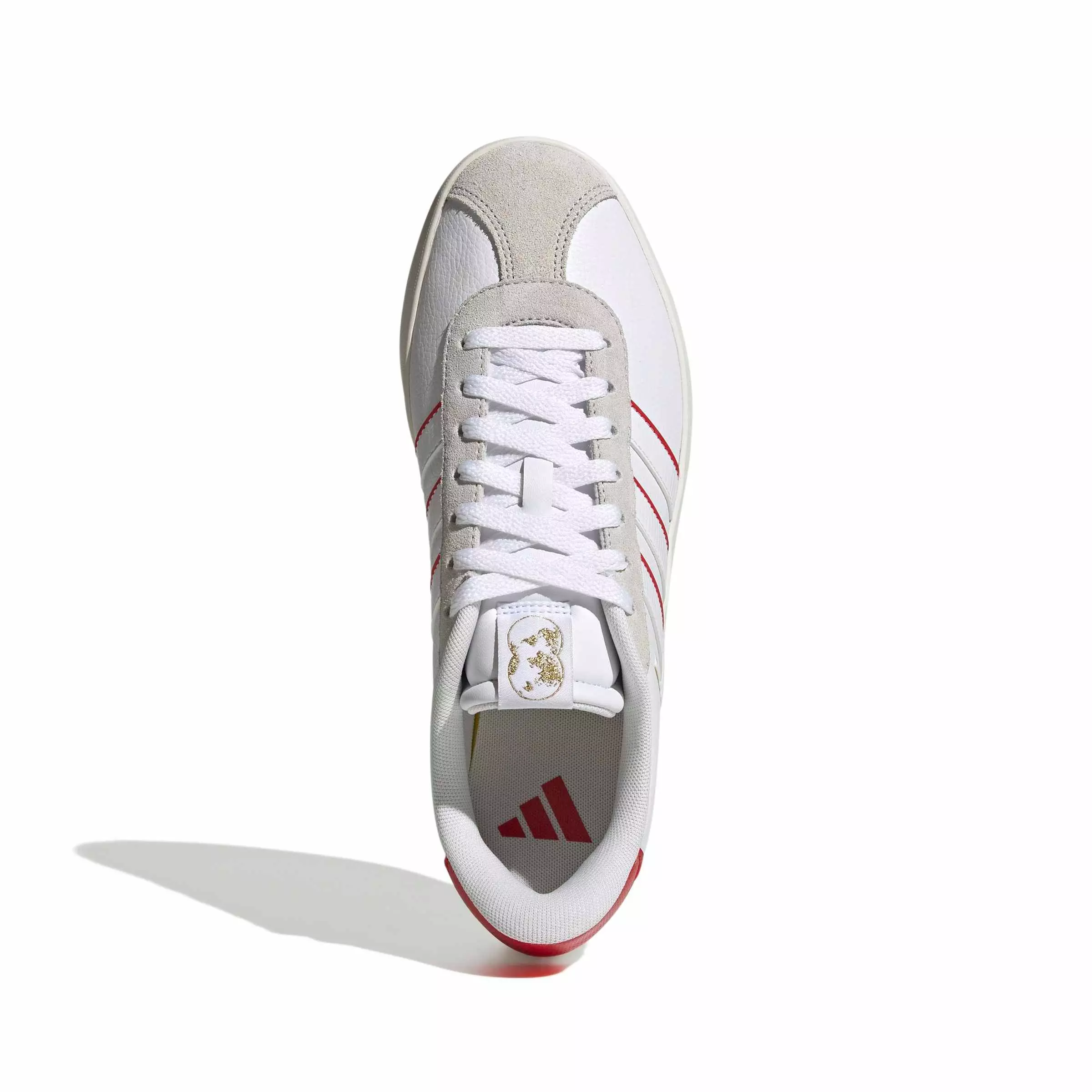adidas VL Court 3.0 "Ftwr White/Collegiate Red/Off White" Men's Shoe - WHITE/RED/OFF WHITE