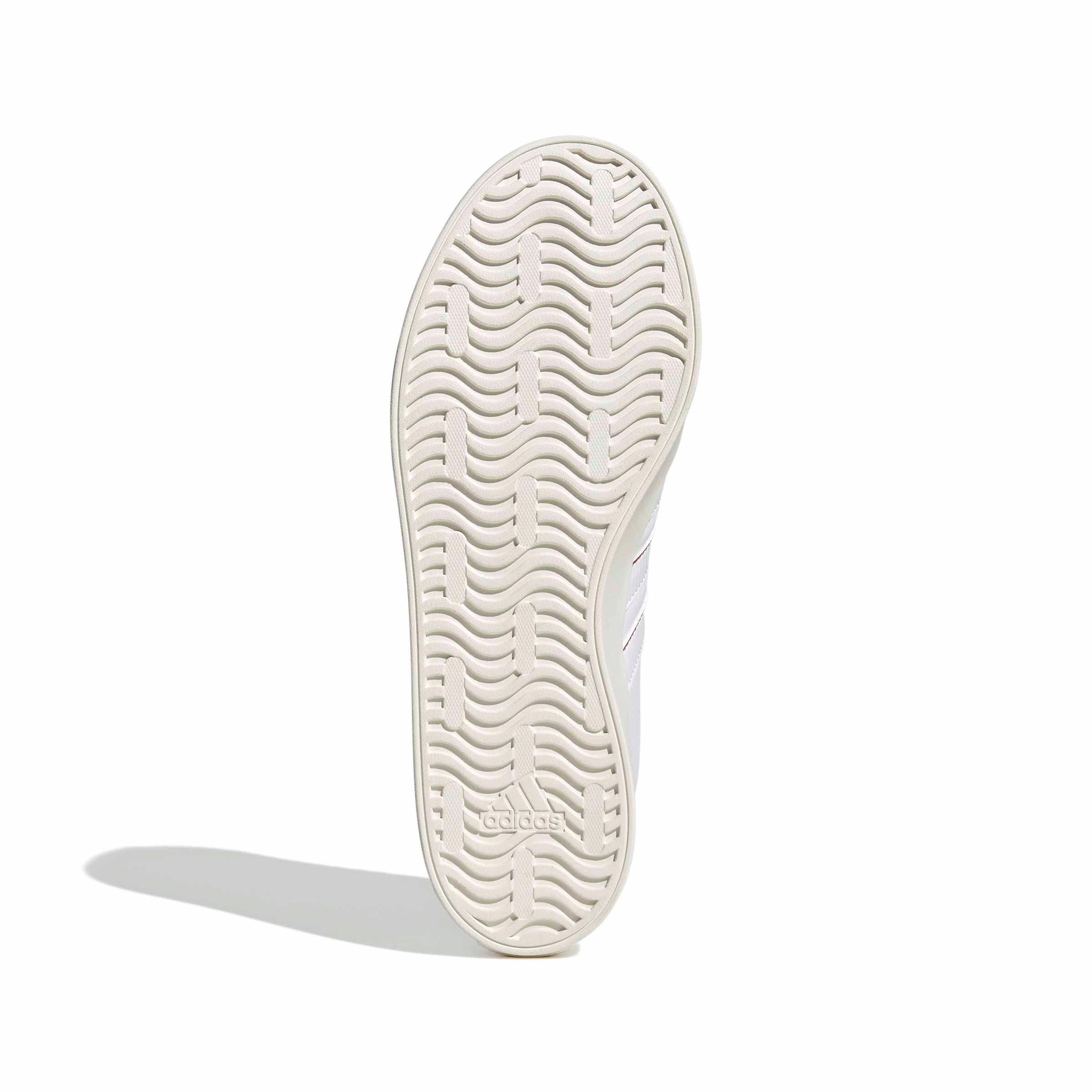 adidas VL Court 3.0 "Ftwr White/Collegiate Red/Off White" Men's Shoe - WHITE/RED/OFF WHITE Thumbnail View 6
