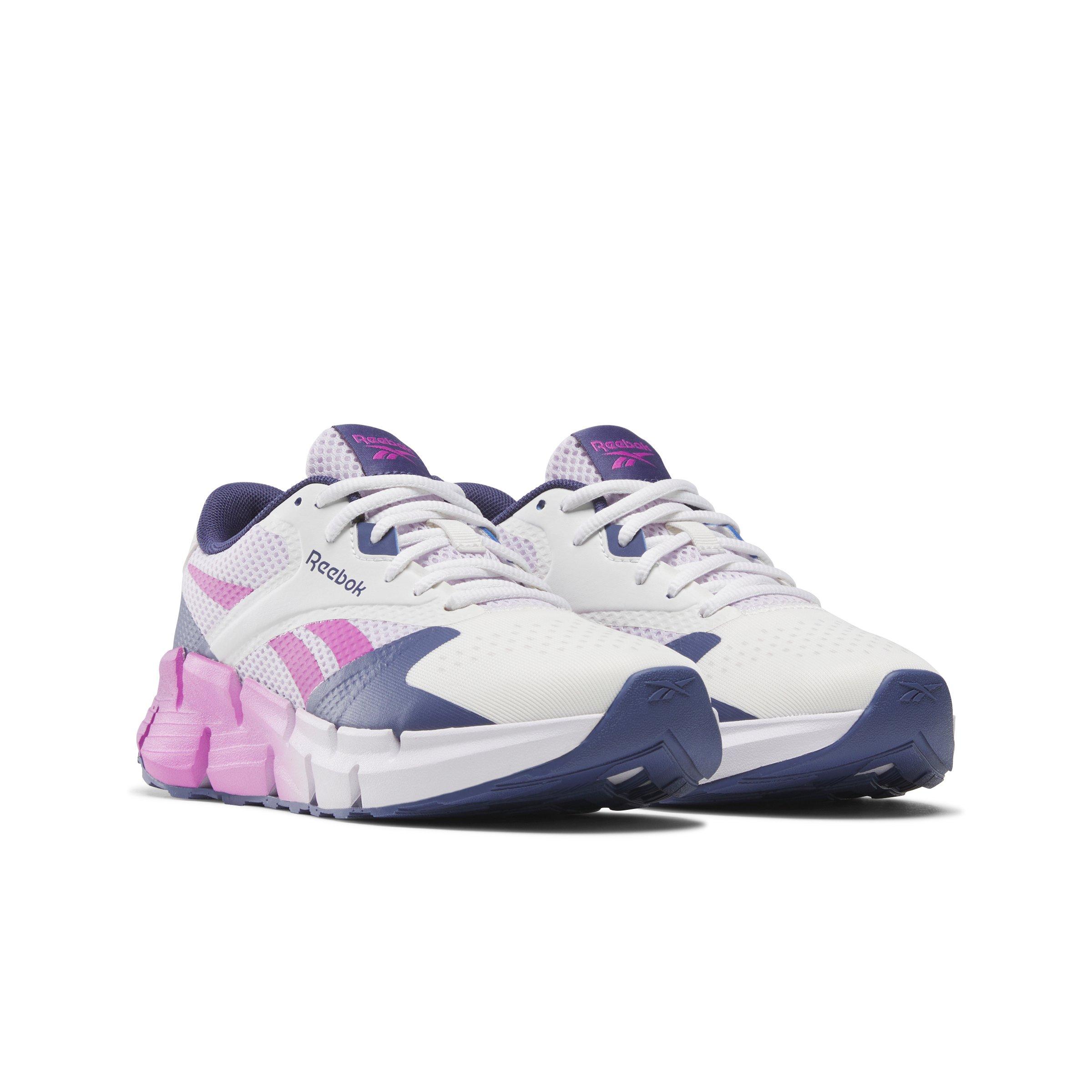 Reebok Zig Dynamica 5 Grade School Girls' "Grey/Purple/Navy" Running Shoe