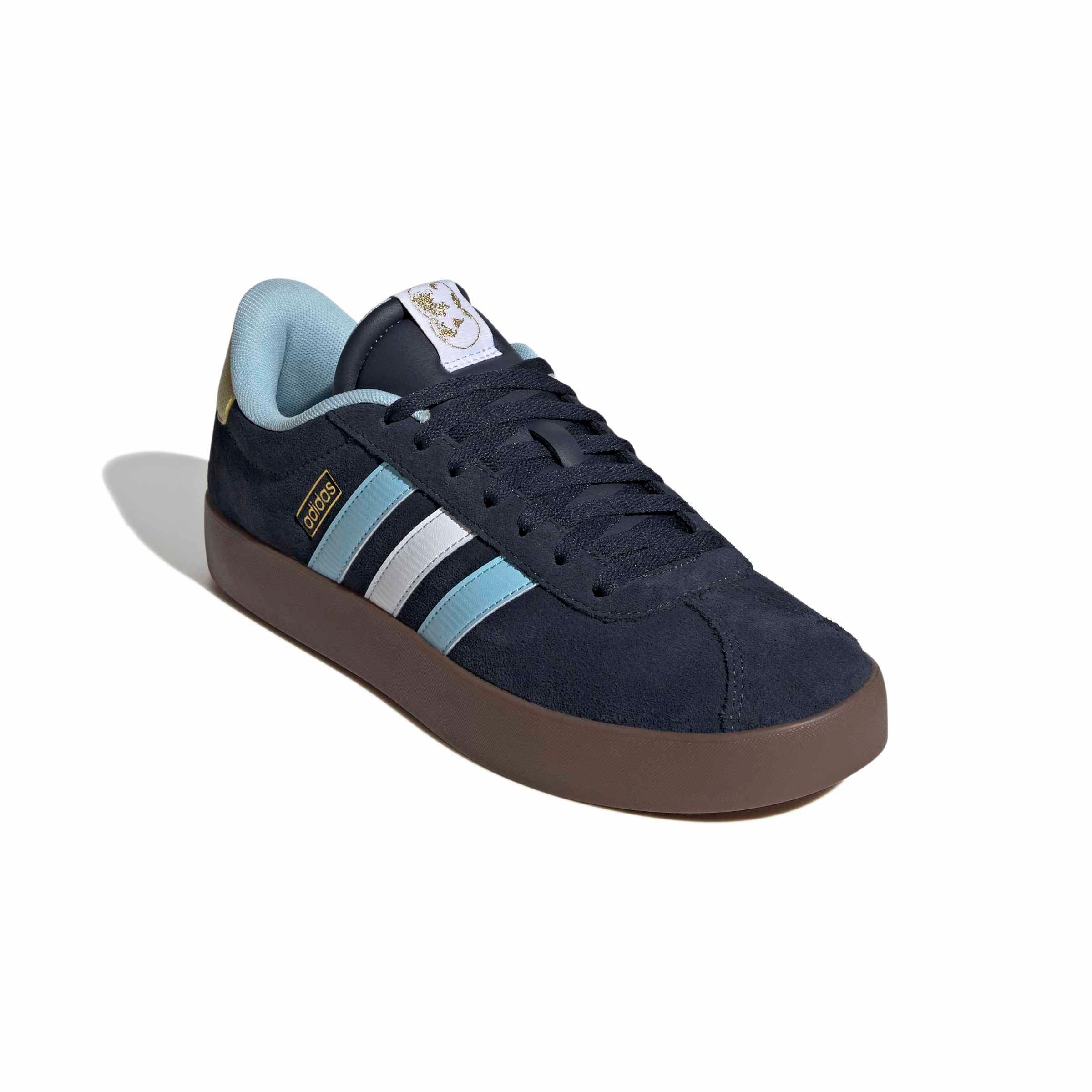 adidas VL Court 3.0 "Night Navy/Icey Blue/Ftwr White" Men's Shoe - NAVY/BLUE/WHITE Thumbnail View 3