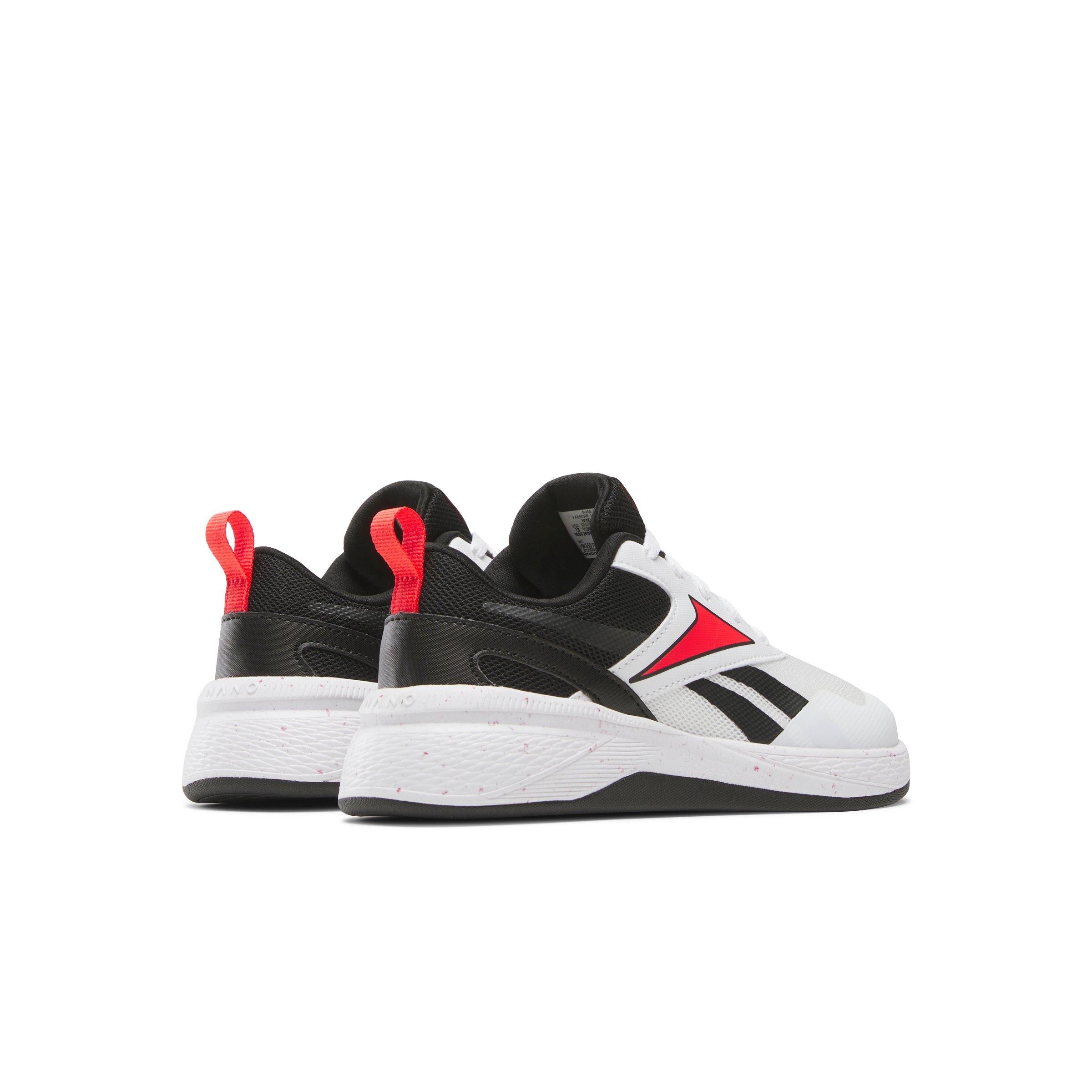 Reebok Nano Play Preschool Boys' "White/Black/Red" Shoe