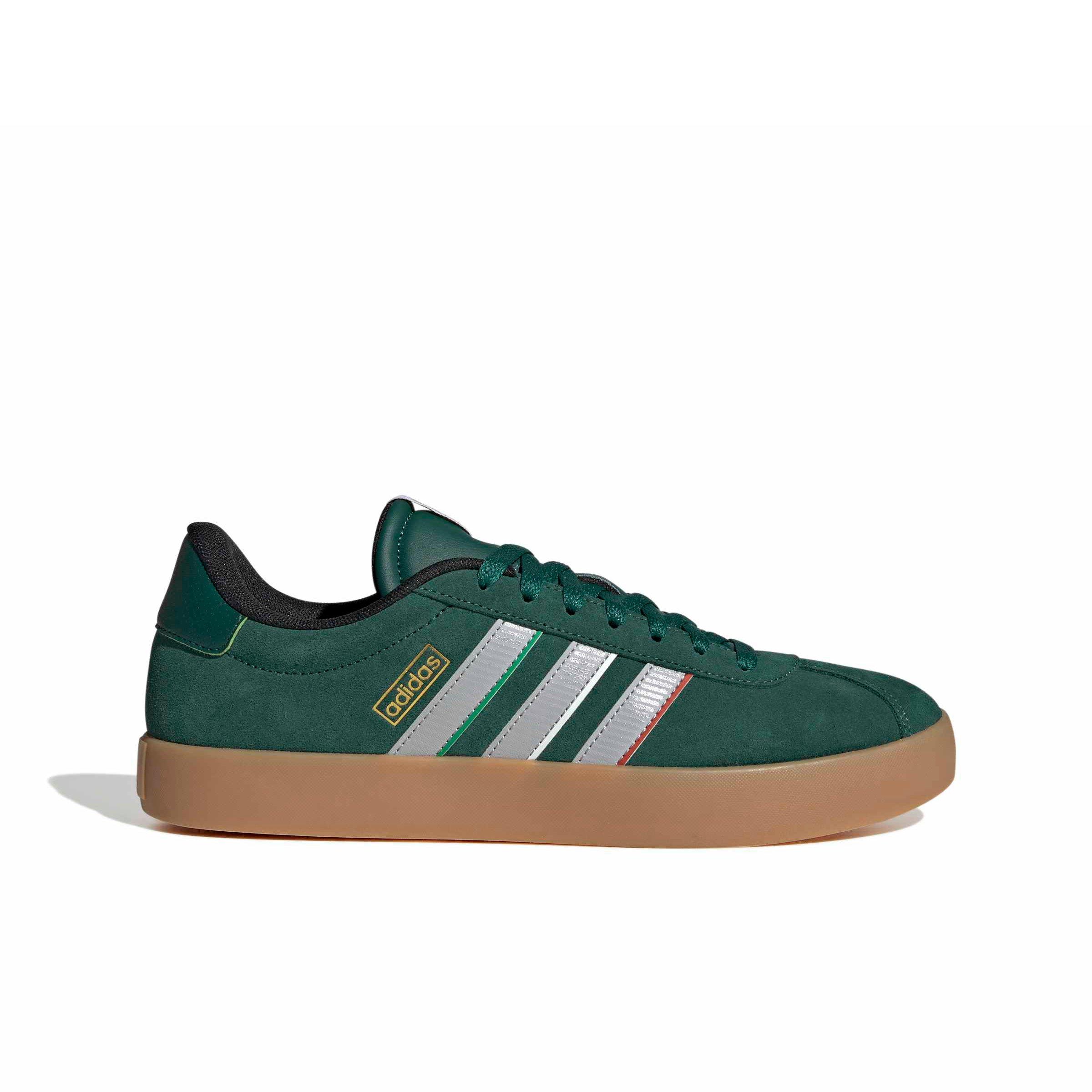adidas VL Court 3.0 "Team Dark Green/Grey Two/Ftwr White" Men's Shoe - DK GREEN/GREY/WHITE Thumbnail View 1