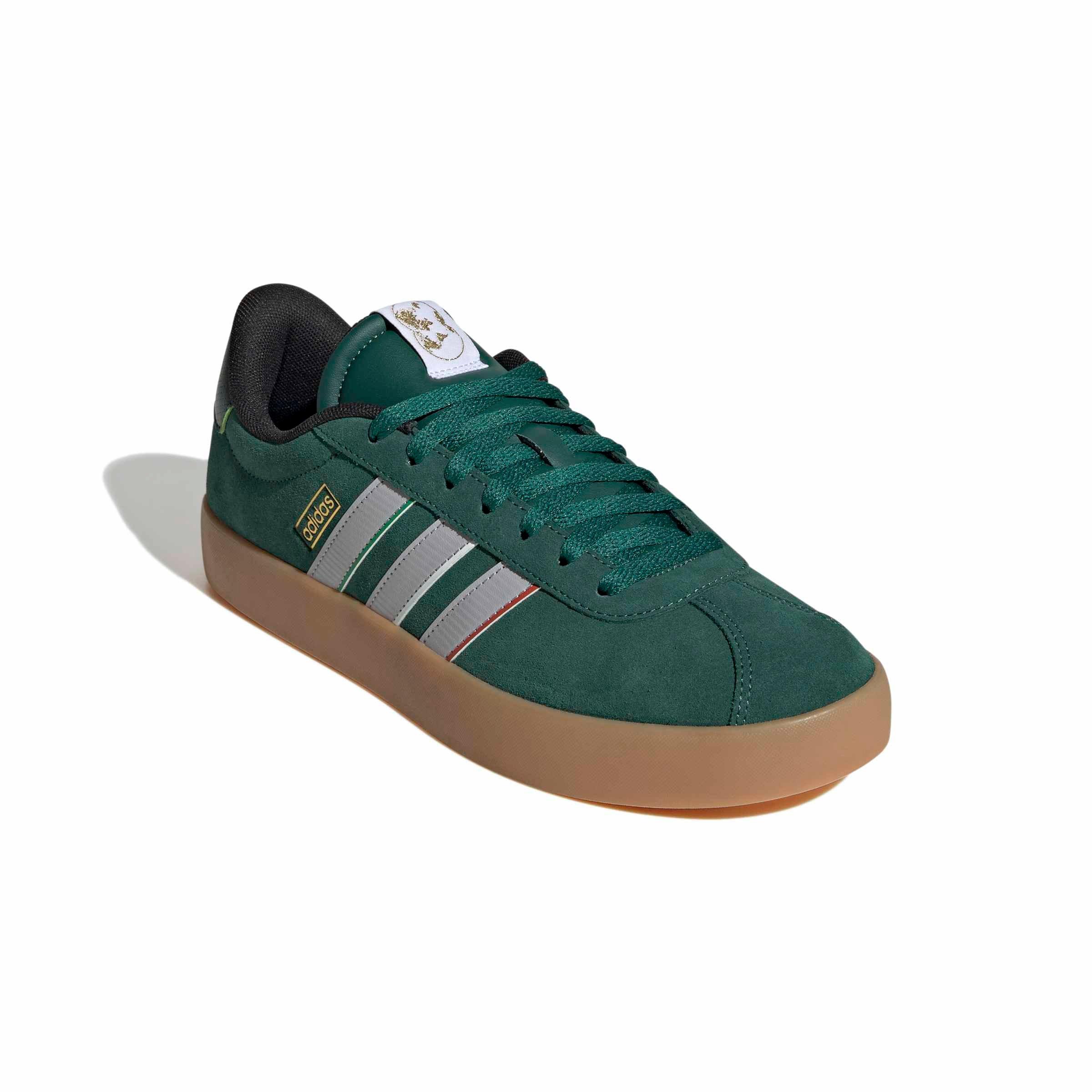 adidas VL Court 3.0 "Team Dark Green/Grey Two/Ftwr White" Men's Shoe - DK GREEN/GREY/WHITE Thumbnail View 3